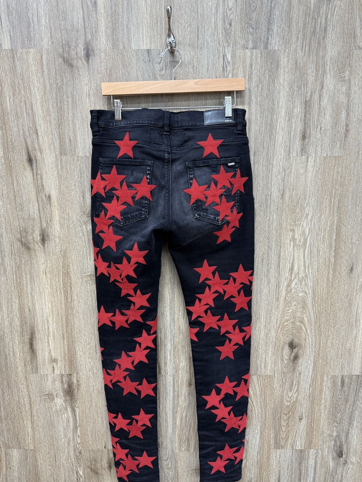 Amiri Amiri Chemist Red Star Denim Jeans Size US 31 - 6 Thumbnail