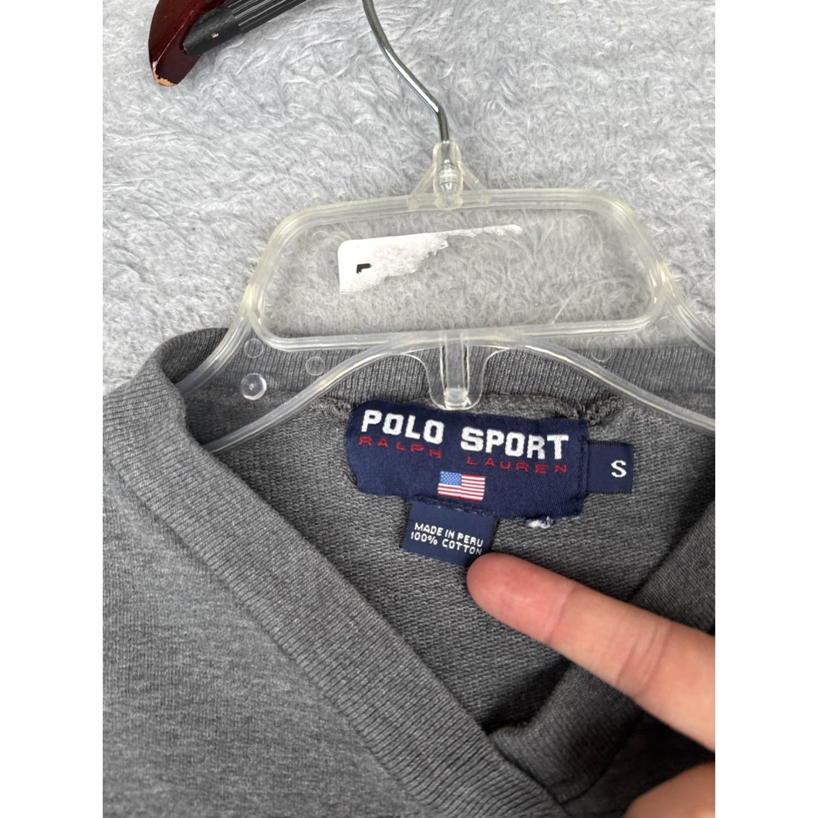 Polo Ralph Lauren Polo Ralph Lauren Polo Sport Sweater Mens Small Gray V-Neck Logo Cotton Pullover Size US S / EU 44-46 / 1 - 7 Thumbnail