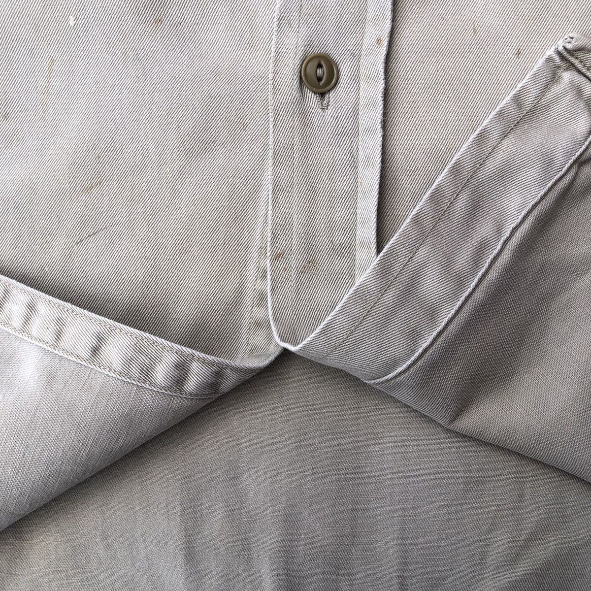 Sears Vintage 50's Sears Khaki Work Shirt Cat Eyes Button Size US L / EU 52-54 / 3 - 11 Thumbnail