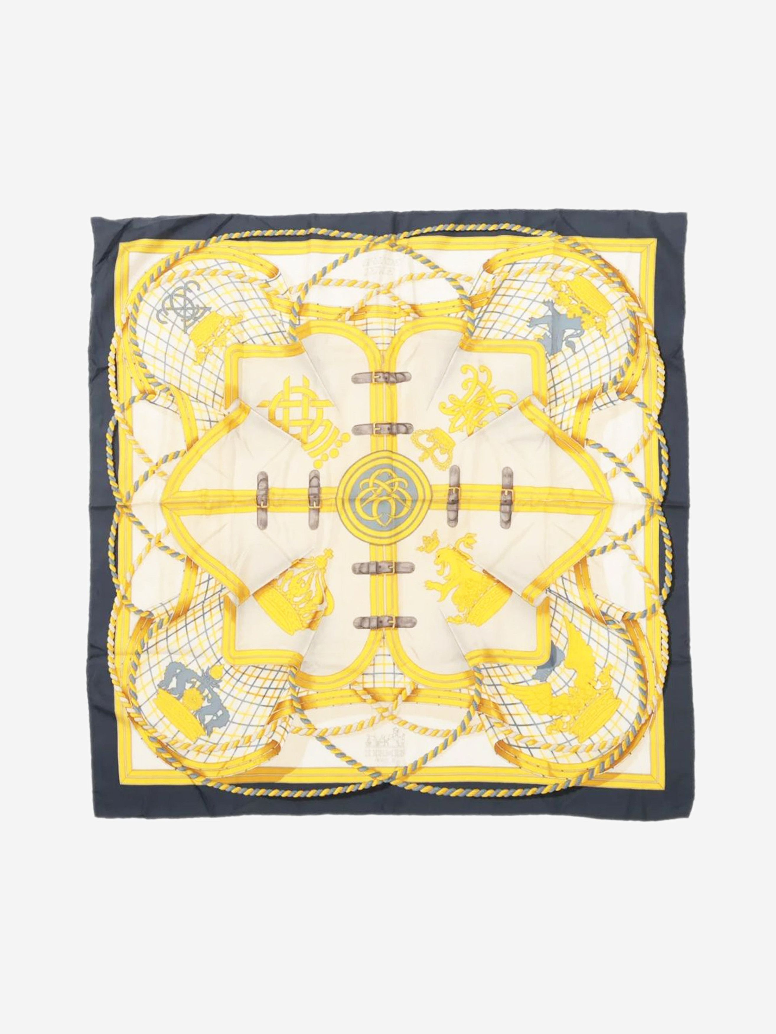 Other Yellow Grand Tenue silk scarf Size ONE SIZE - 1 Thumbnail