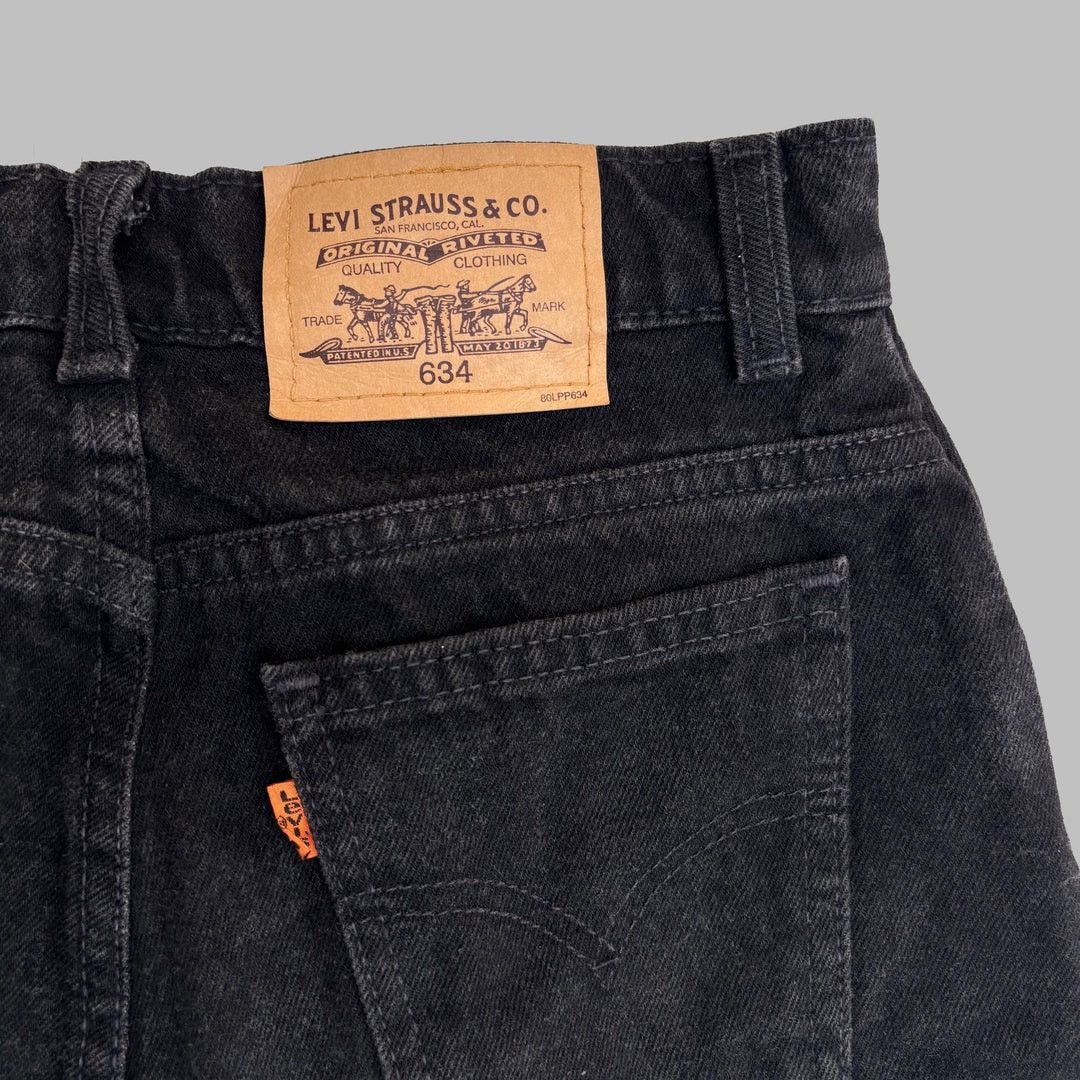 Levi's × Vintage Levi’s 634 1990 90s Vintage W25 L25 Canada Black Denim Jeans Size 25" / US 0 / IT 36 - 6 Thumbnail