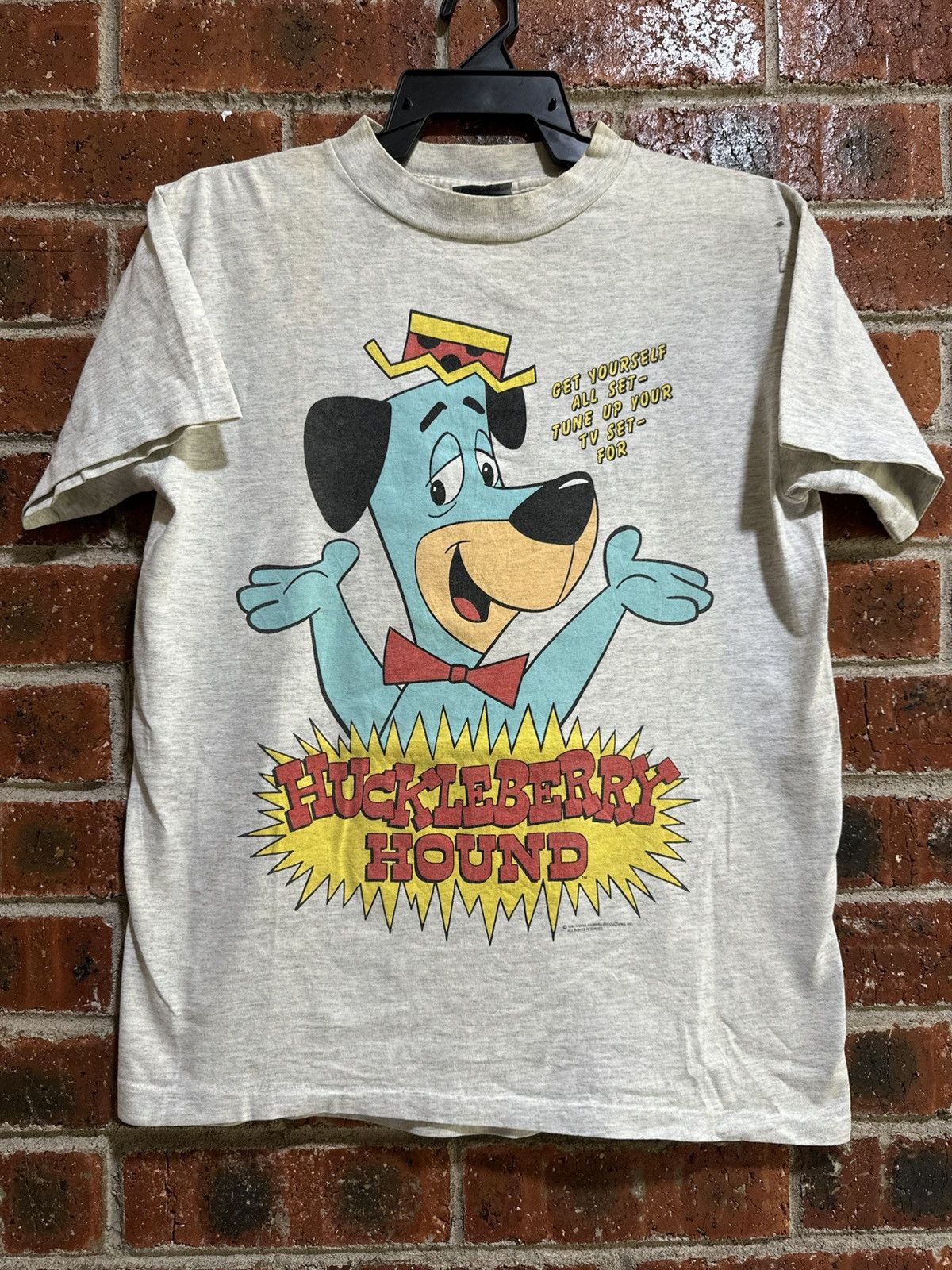 Thrashed Vintage HuckleBerry Hound Faded Tee