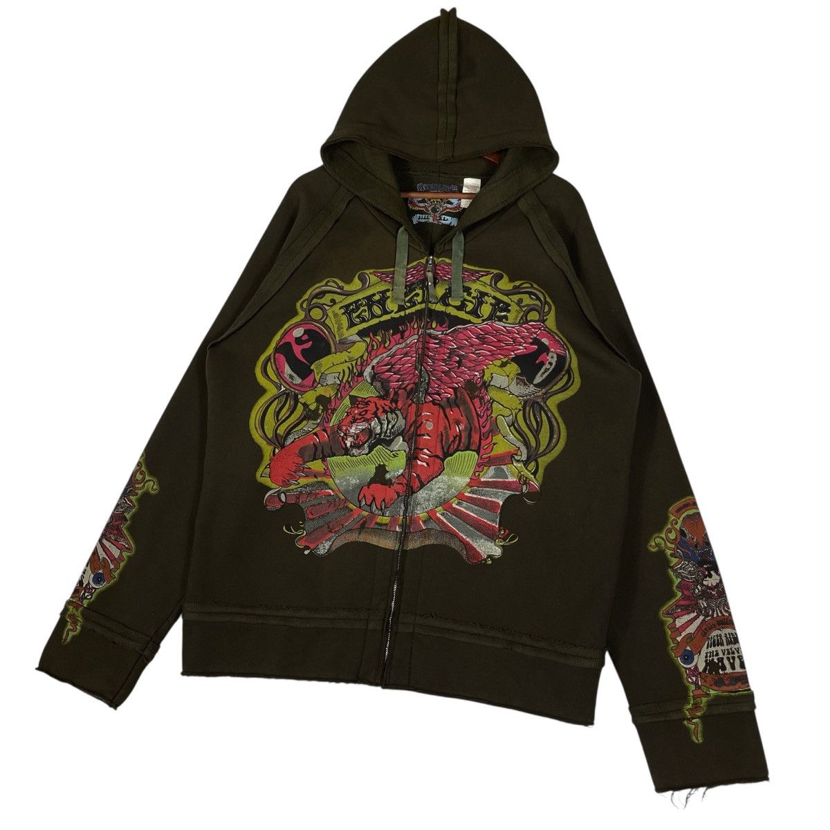 Energie Vintage 90s Energie Bikers Jacket Quilted Lined Jacket Size US XL / EU 56 / 4 - 3 Thumbnail