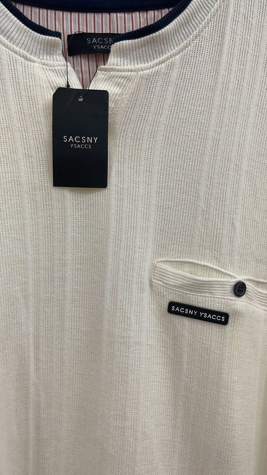 Yohji Yamamoto Yohji Yamamoto Sacsny Y’saccs Sweatshirt Size US L / EU 52-54 / 3 - 3 Thumbnail