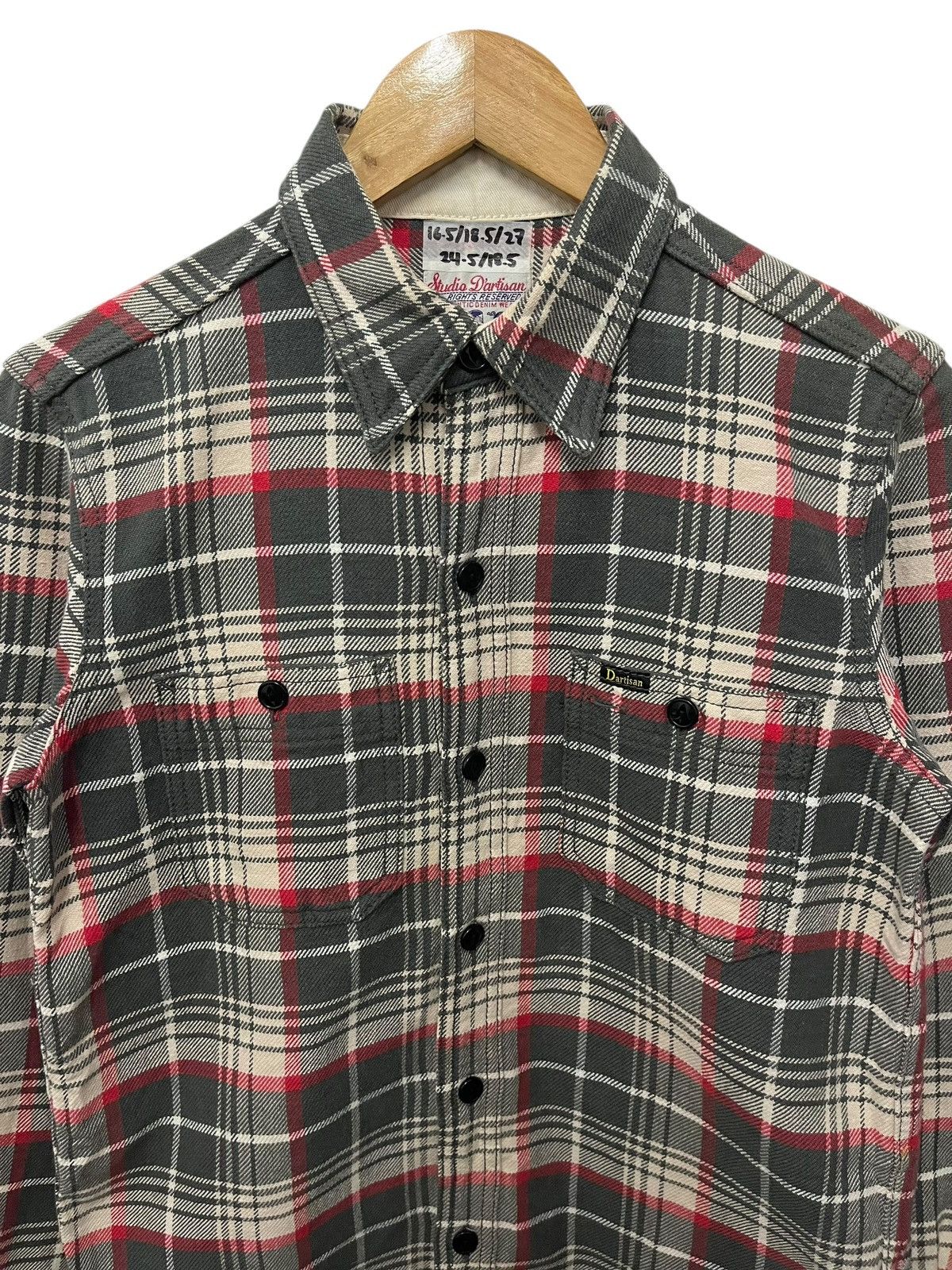 Flannel × Japanese Brand × Studio D'Artisan Studio D’artisan heavyweight flannel shirt Size S / US 4 / IT 40 - 3 Thumbnail