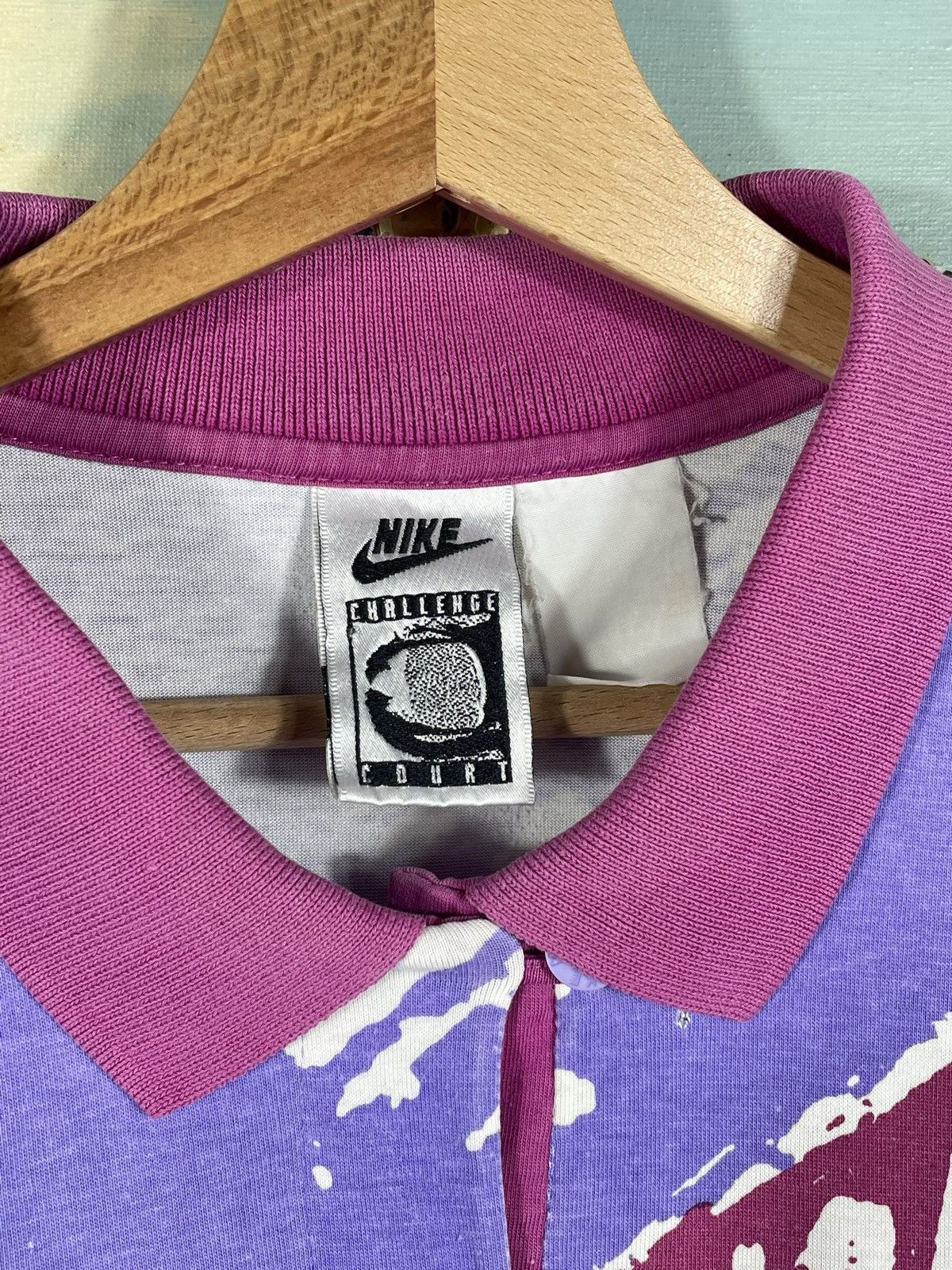 Nike × Vintage Nike Vintage Retro 90s Polo Top T shirt tee Challenge Court Size M / US 6-8 / IT 42-44 - 6 Thumbnail