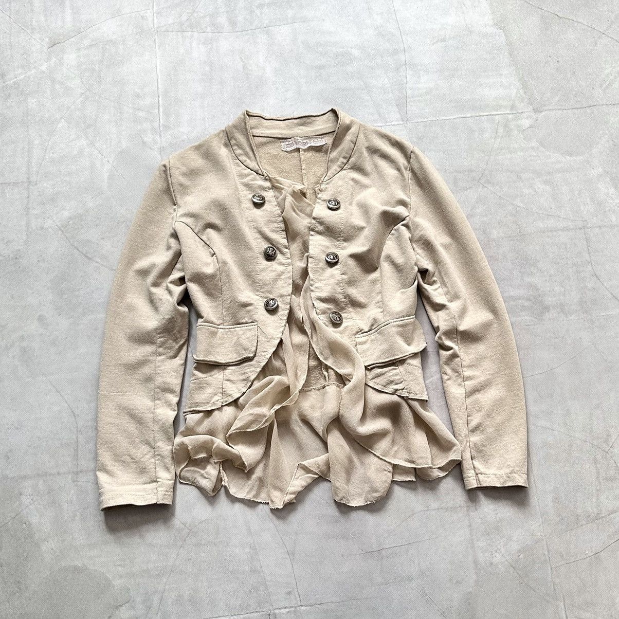 Hysteric Glamour × Undercover 00s Napoleon Military Jacket Mesh YSL LGB PPFM Vibe Size S / US 4 / IT 40 - 1 Thumbnail