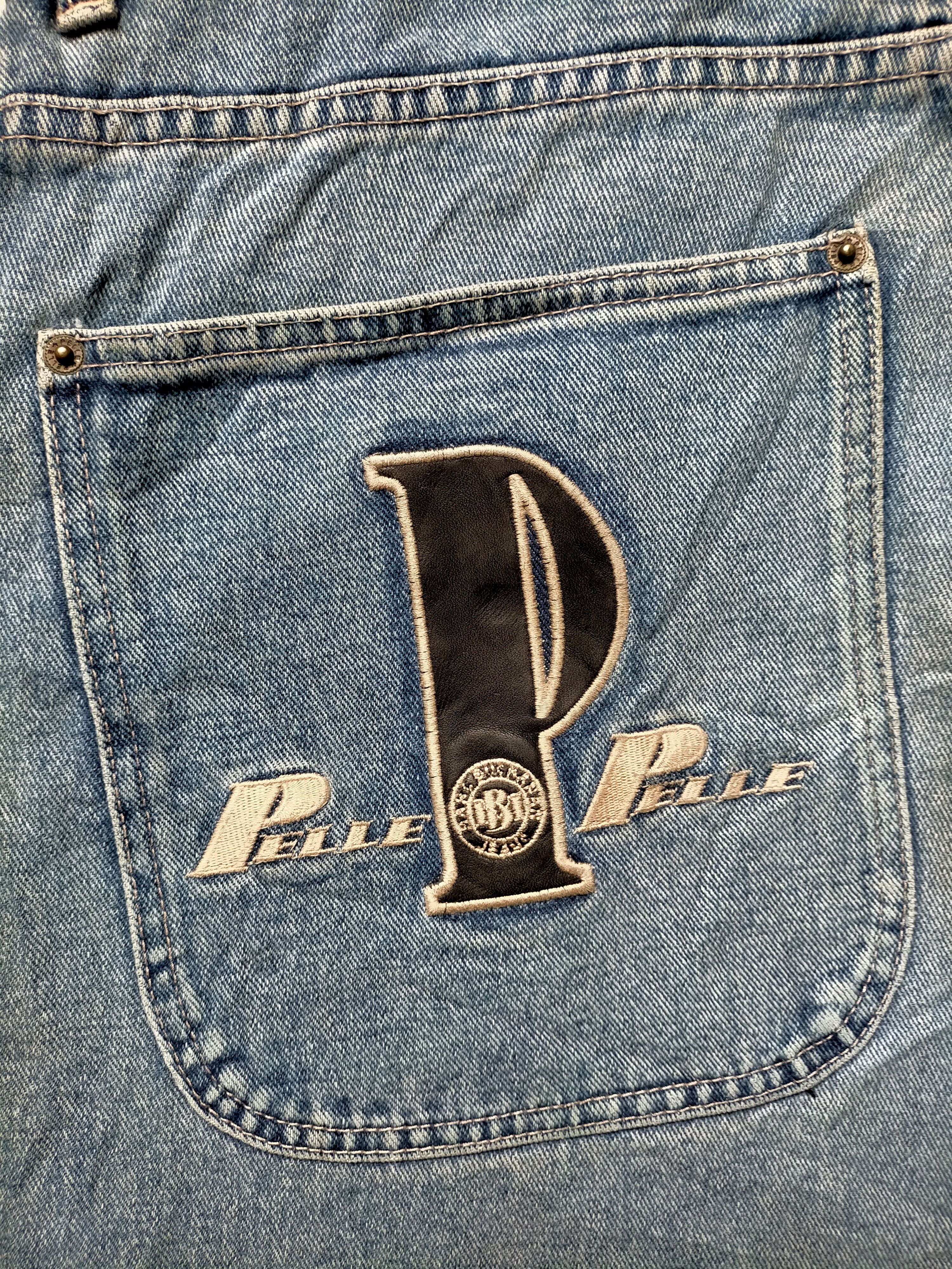 Pelle Pelle Pelle Pelle Marc Buchanan Embroidered Baggy Jeans Size US 36 / EU 52 - 18 Thumbnail
