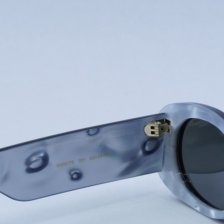 Gucci Gucci GG0517S 001 Sunglasses Black Oval Frame, Grey Lenses Size ONE SIZE - 7 Thumbnail