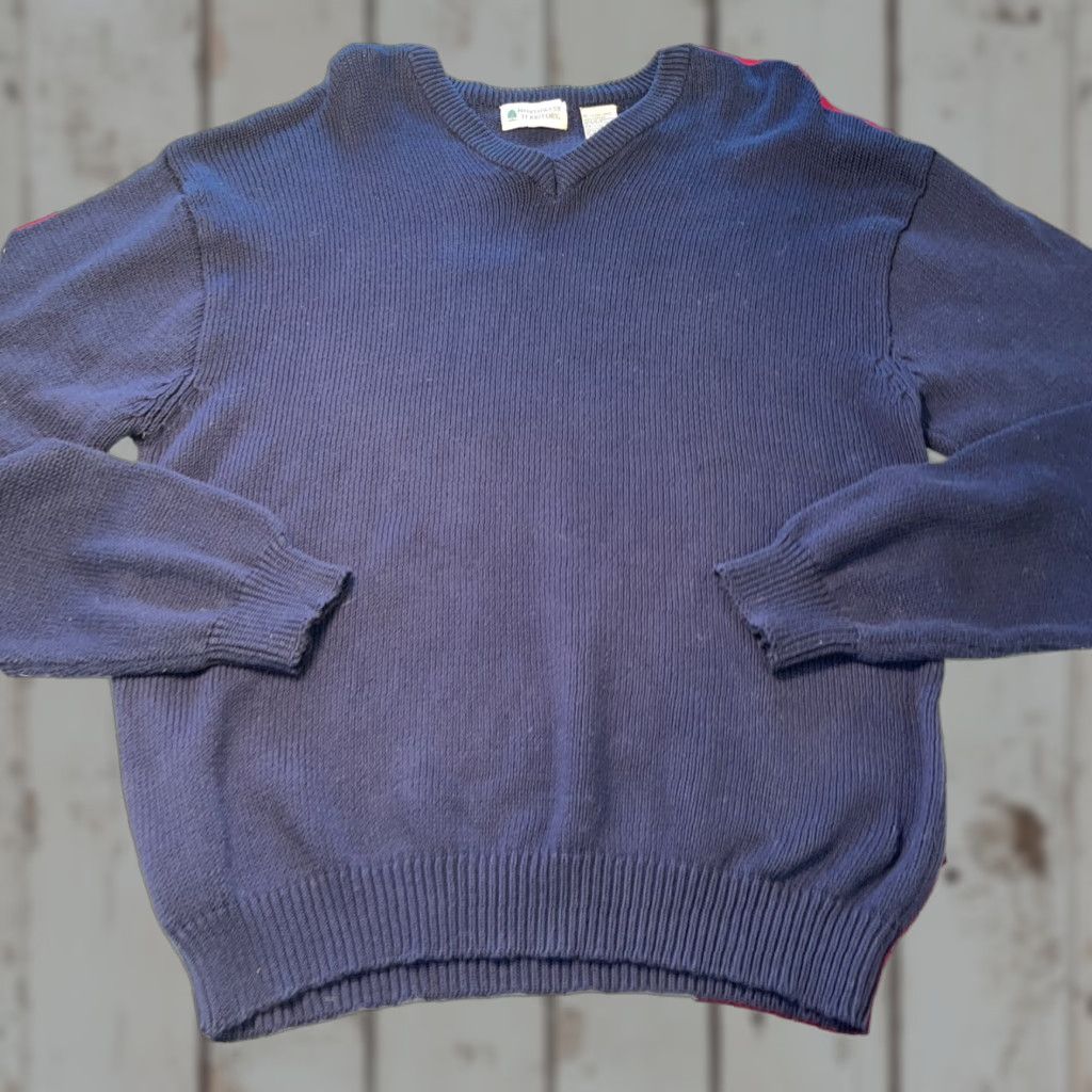 Vintage VINTAGE Northwest Territory BLUE COTTON V-Neck Sweater Mens XL Golf VTG Sweatshirt? Size US XL / EU 56 / 4 - 1 Thumbnail