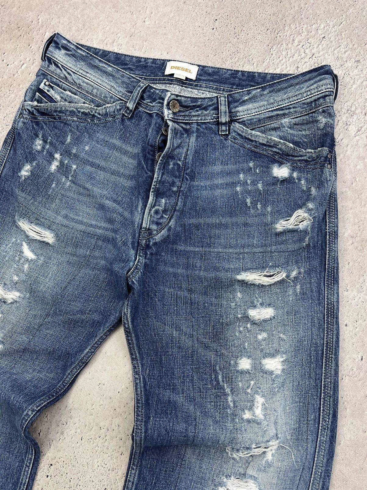Diesel × If Six Was Nine Vintage Diesel Dirty New Age Distressed Denim Size US 33 - 6 Thumbnail