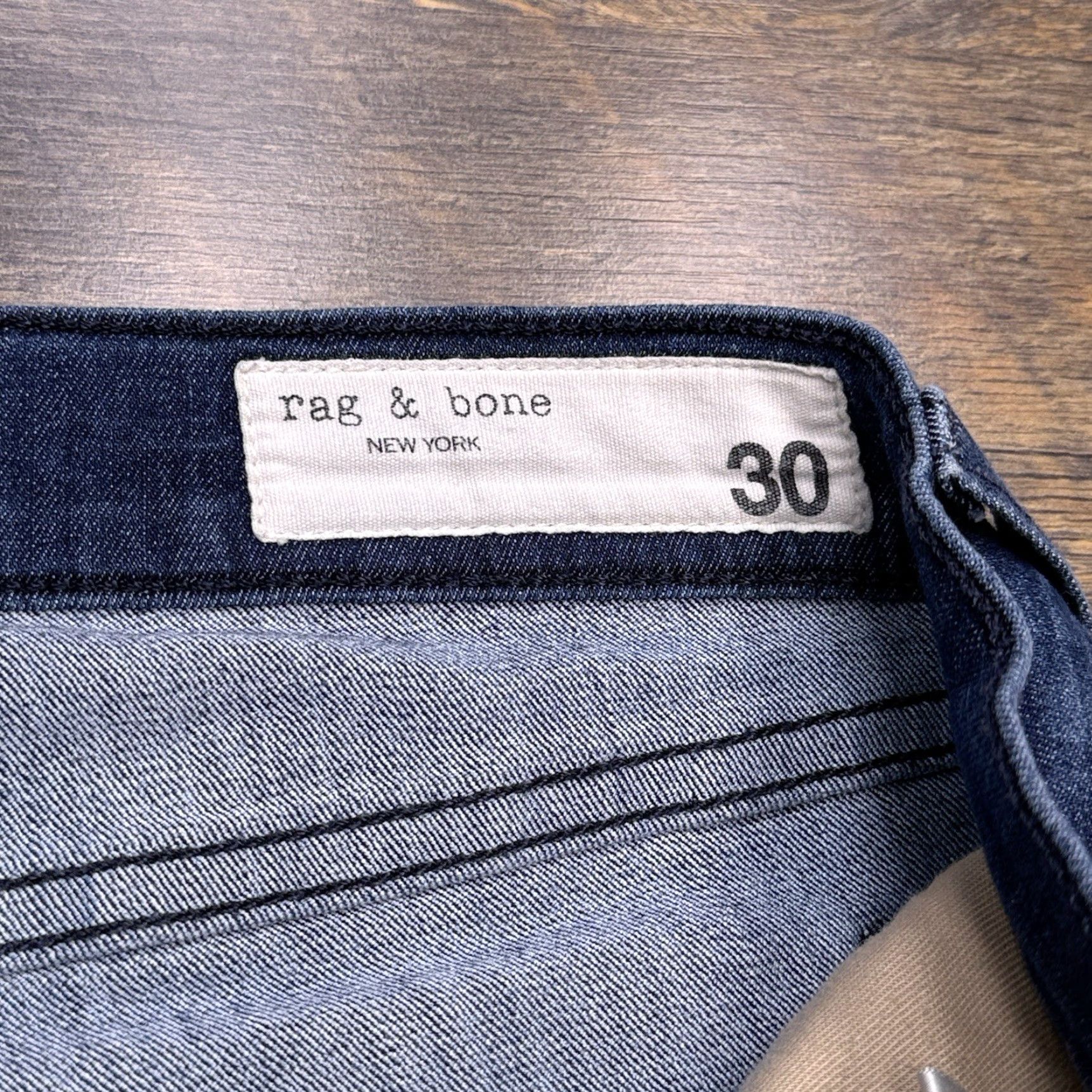 Rag & Bone Rag & Bone Jeans Skinny Mid Rise 30 Womens Denim 5-Pocket Stretch City Blue) Size 30" / US 8 / IT 44 - 5 Thumbnail