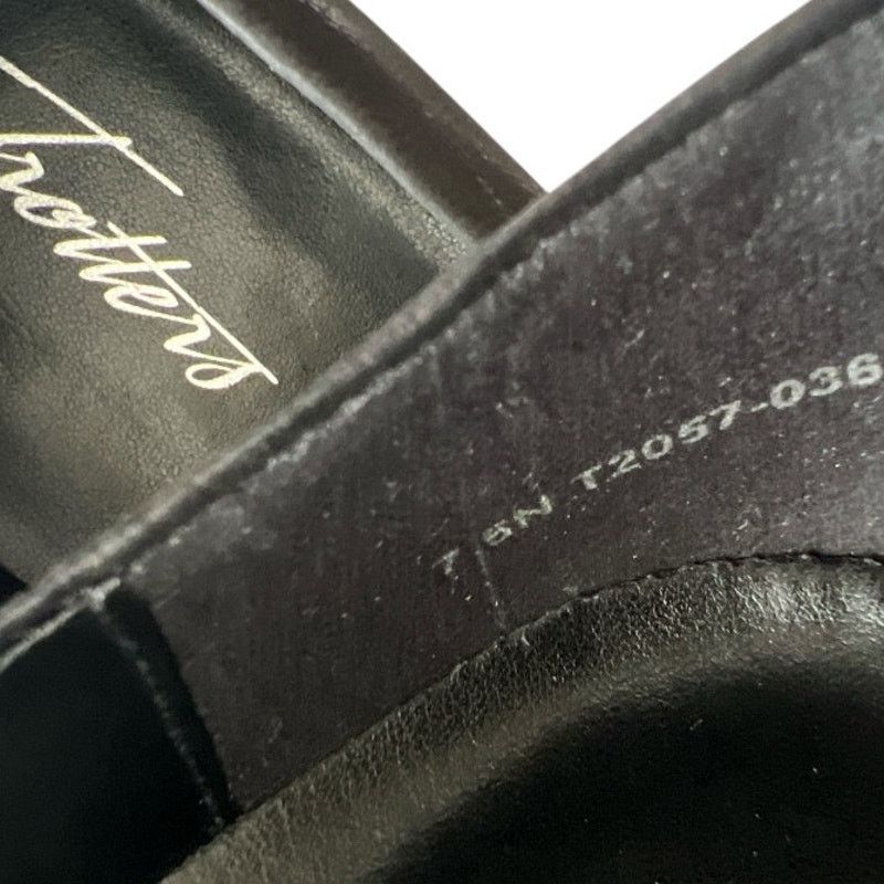 Other Trotters Honor Black Leather Square Toe Flats, US7.5 Narrow Size US 7.5 / IT 37.5 - 5 Thumbnail