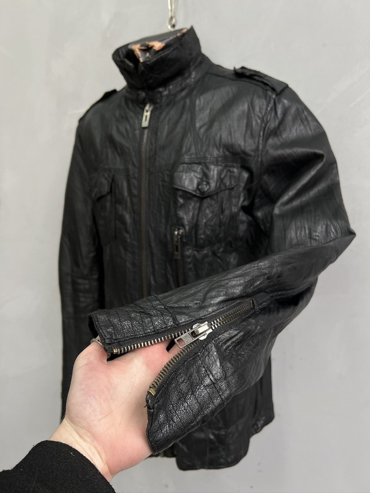 Hysteric Glamour Black Leather gothic avant garde Rick Owens style y2k hype Size US M / EU 48-50 / 2 - 5 Thumbnail