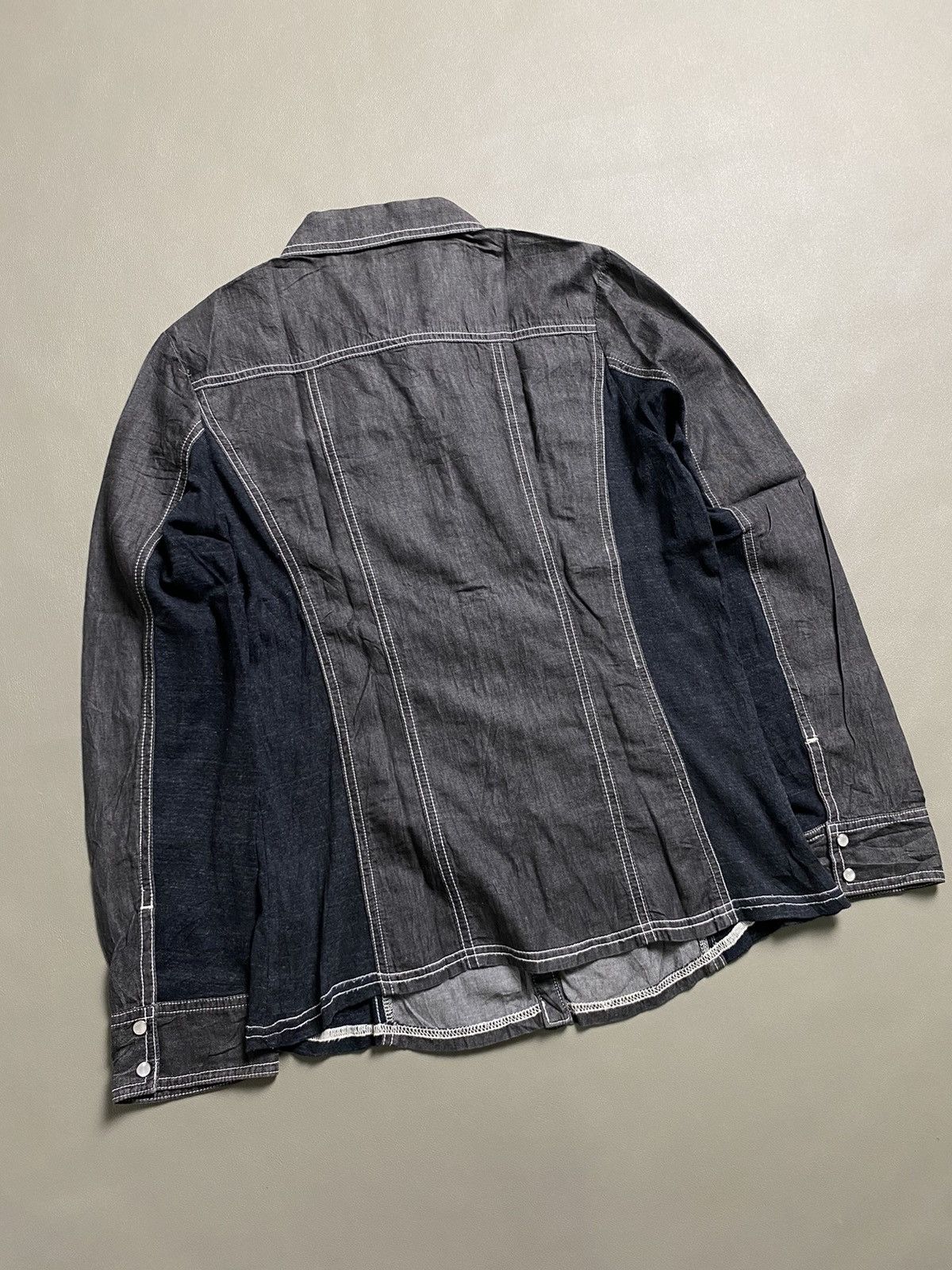 Issey Miyake × Japanese Brand × Yohji Yamamoto Undefined Nuovo Hybrid Button Shirt Size US M / EU 48-50 / 2 - 5 Thumbnail