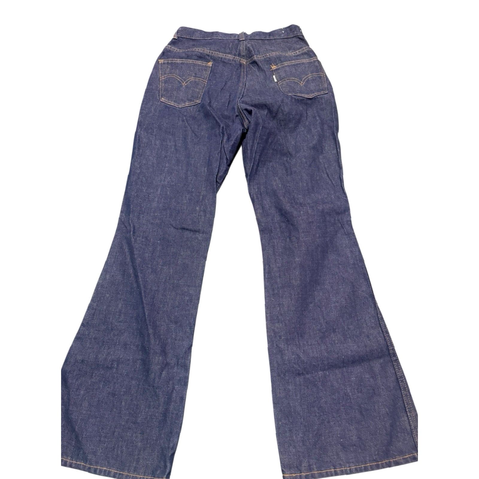 Levi's VINTAGE Levi's Big E White Tab Jeans Women's 1960s Wide-Leg 30 Regular Blue Snap Zip Pants For Gals Size 30" / US 8 / IT 44 - 6 Thumbnail