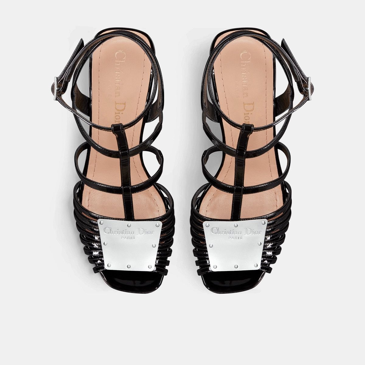 Dior o1bcso1str1224 Sandal in Black Satin Size US 9 / IT 39 - 4 Thumbnail