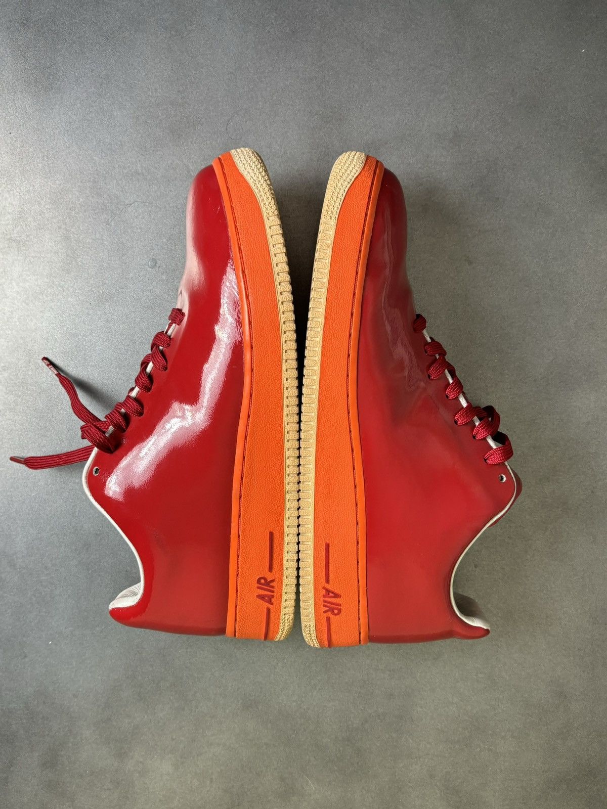 Nike × Supreme × Vintage 2006 Nike Air Force 1 Supreme Seamless Patent Leather VNTG Size US 10 / EU 43 - 4 Thumbnail