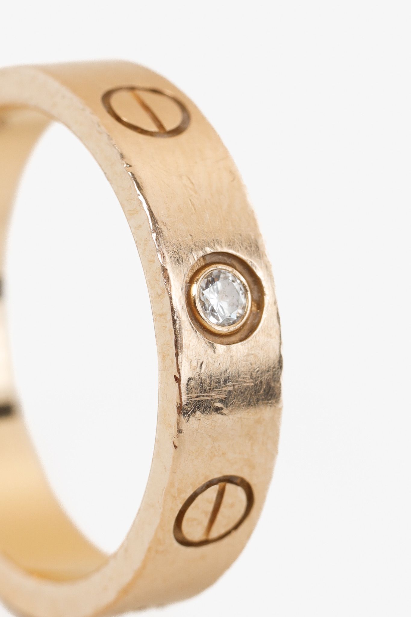 Cartier Cartier Love 18k Rose Gold Diamond Pave Ring Size ONE SIZE - 3 Thumbnail