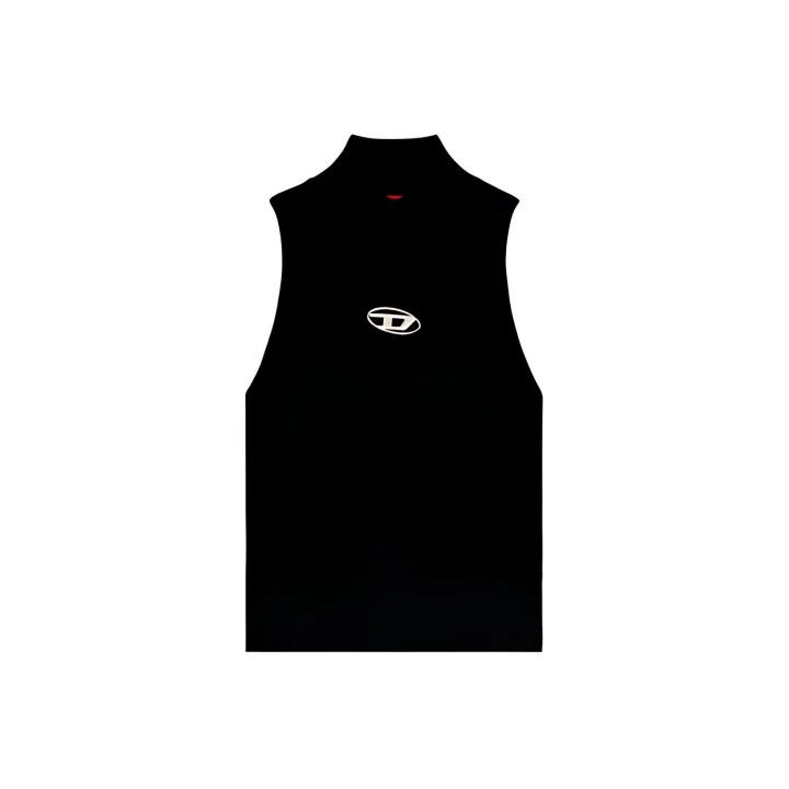 Diesel Diesel FW23 Black High Neck Vest 0079 Size XXS / US 00 / IT 34 - 1 Thumbnail