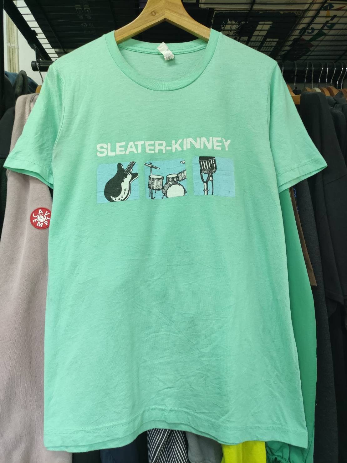 Band Tees Sleater Kinney Band " Dig Me Out " Album Promo T-Shirt Size US M / EU 48-50 / 2 - 2 Thumbnail