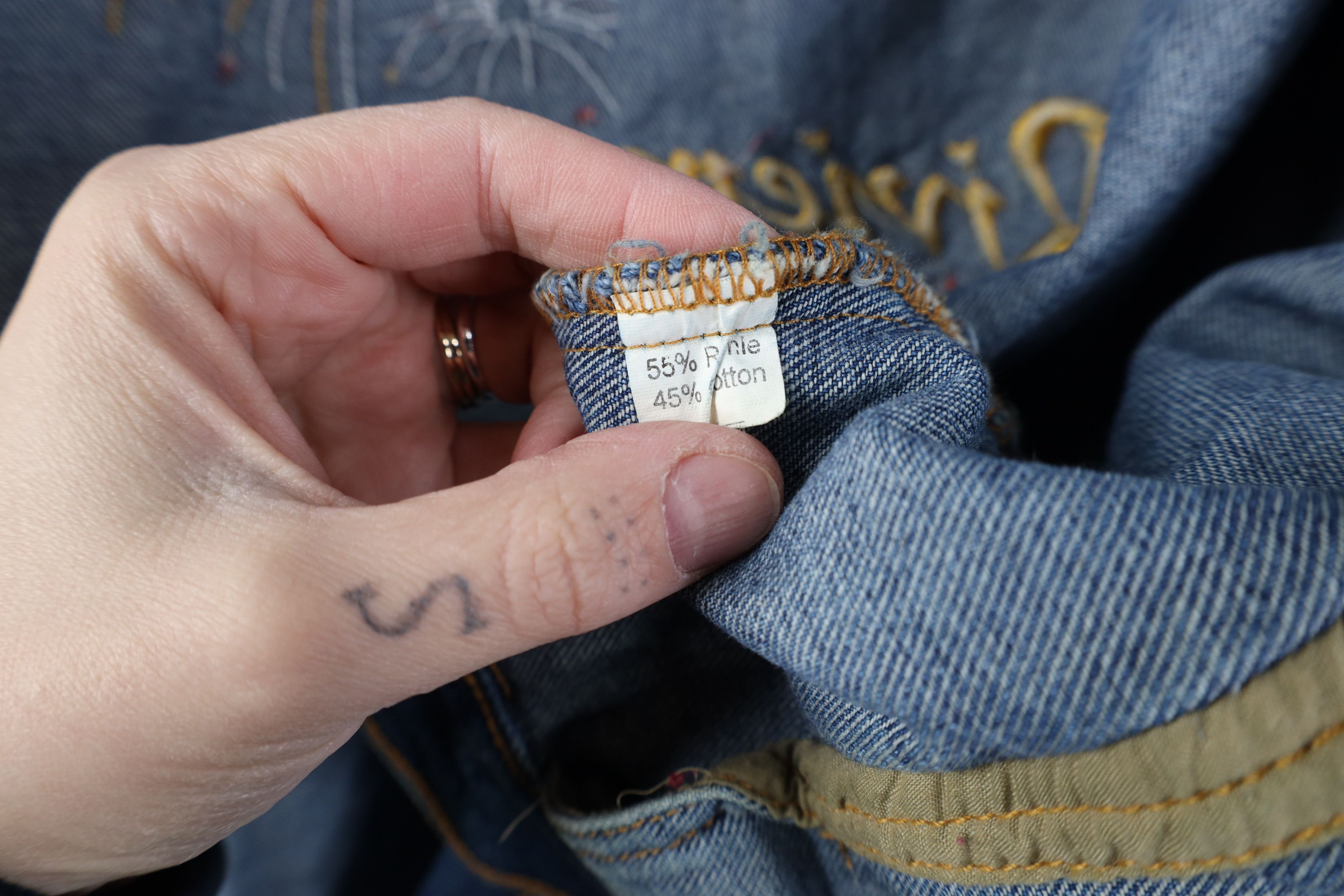 Vintage Vintage 90s Streetwear Casino Denim Jean Trucker Jacket Blue Size US S / EU 44-46 / 1 - 11 Thumbnail