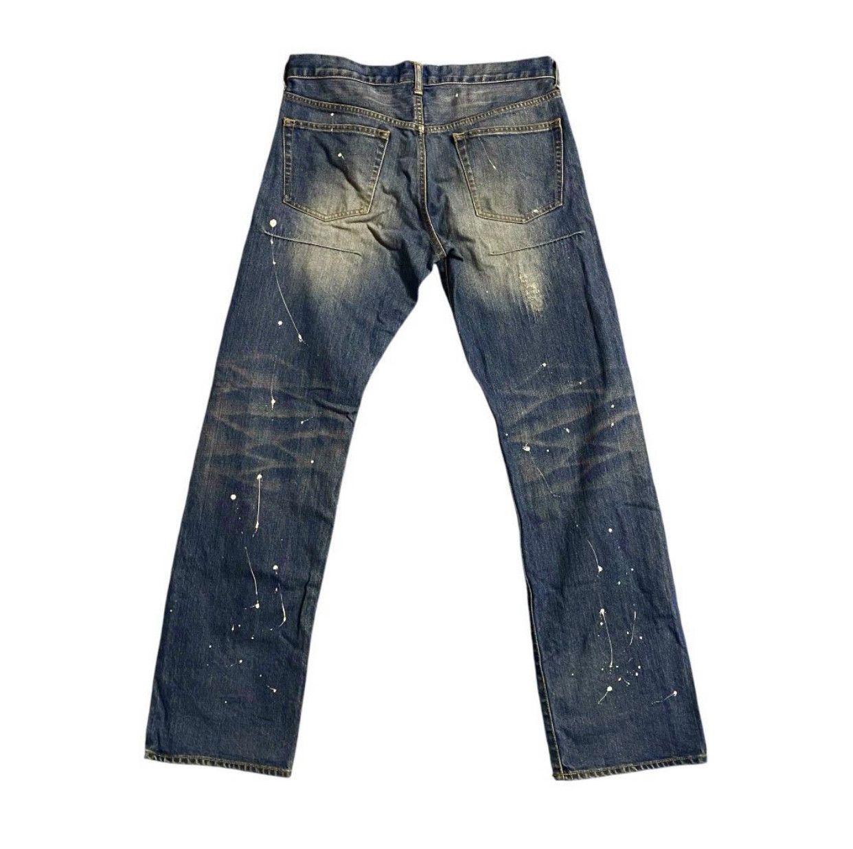 Designer × Takeo Kikuchi Takeo Kikuchi Distress Painter Jeans Size US 32 / EU 48 - 2 Thumbnail