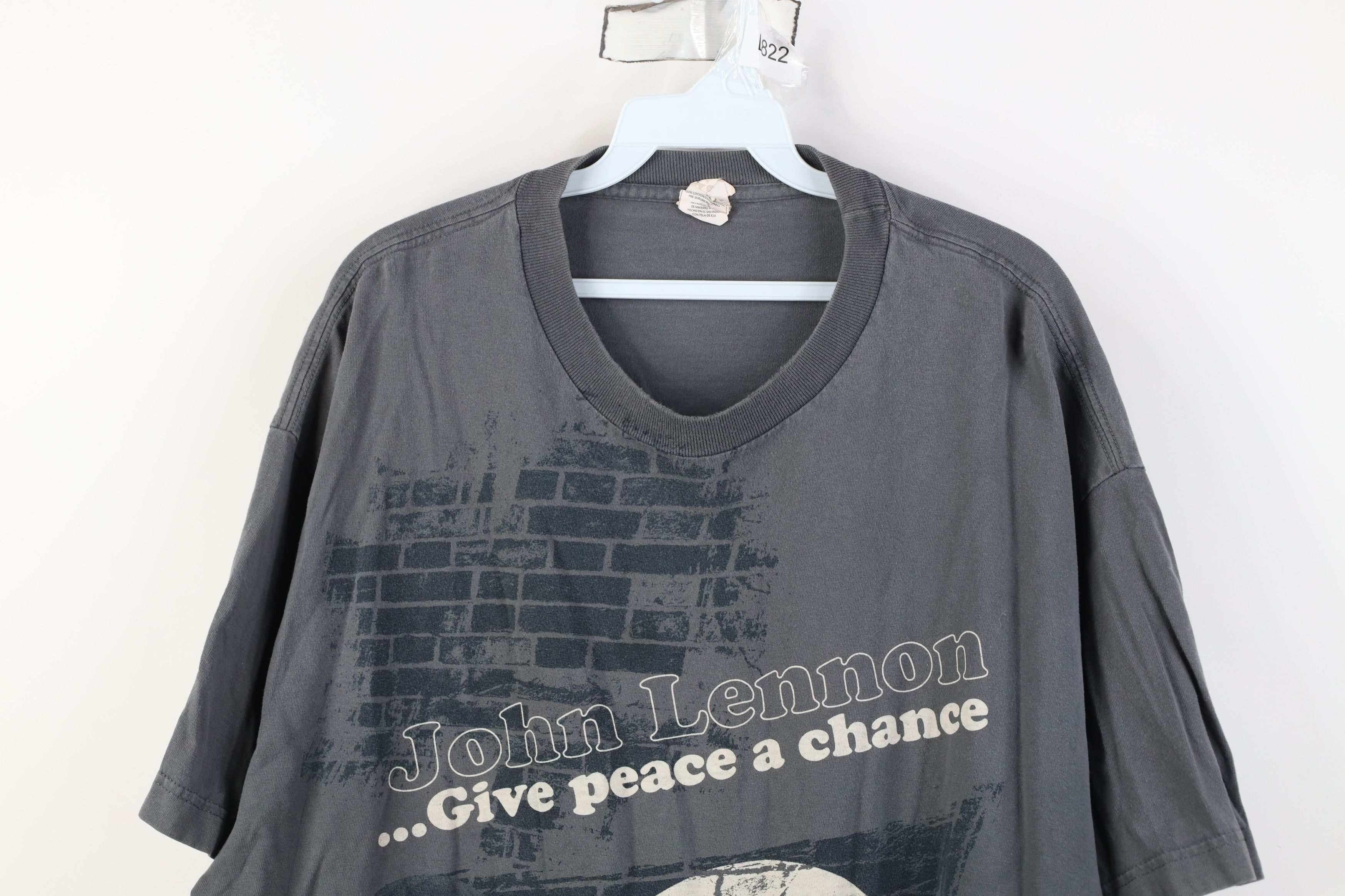 Vintage Vintage Y2K 2006 John Lennon Give Peace A Chance T-Shirt Size US XL / EU 56 / 4 - 2 Thumbnail