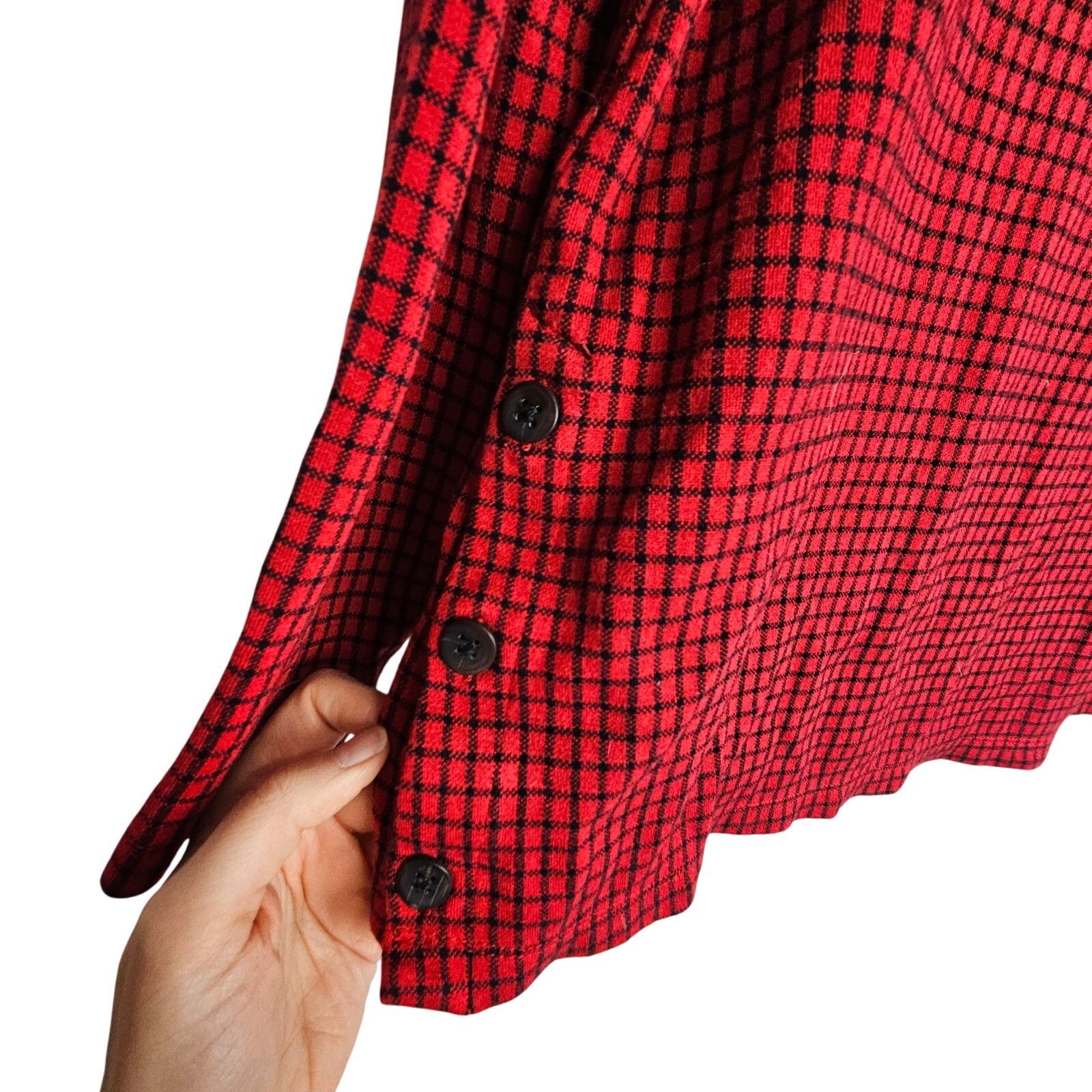 J. Jill J. Jill Womens Ponte Sweater Size M Check Lagenlook Stretch Size M / US 6-8 / IT 42-44 - 3 Thumbnail