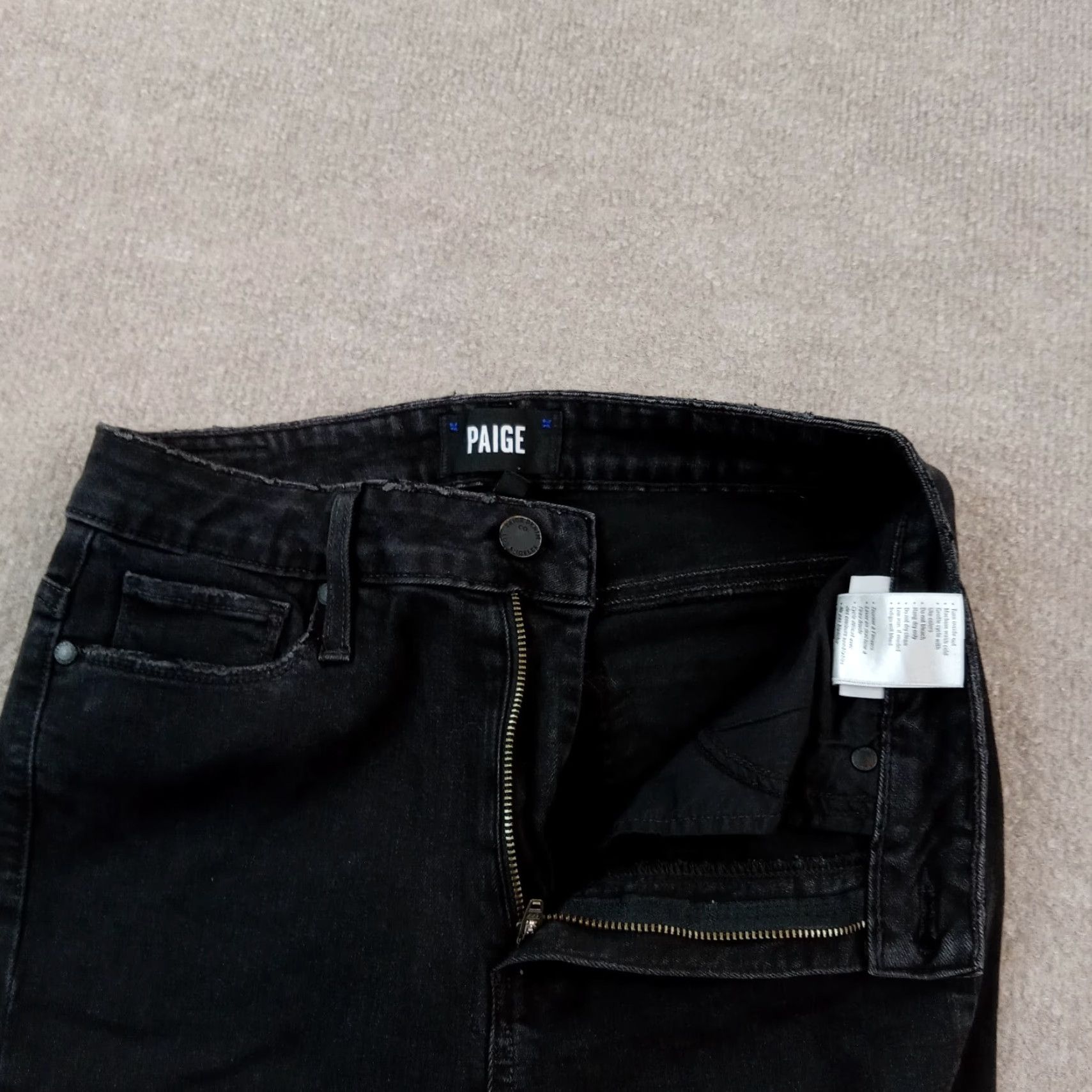 Paige Paige Womens Jeans 28 Black Denim Skinny Margot Crop Size 26" / US 2 / IT 38 - 6 Thumbnail