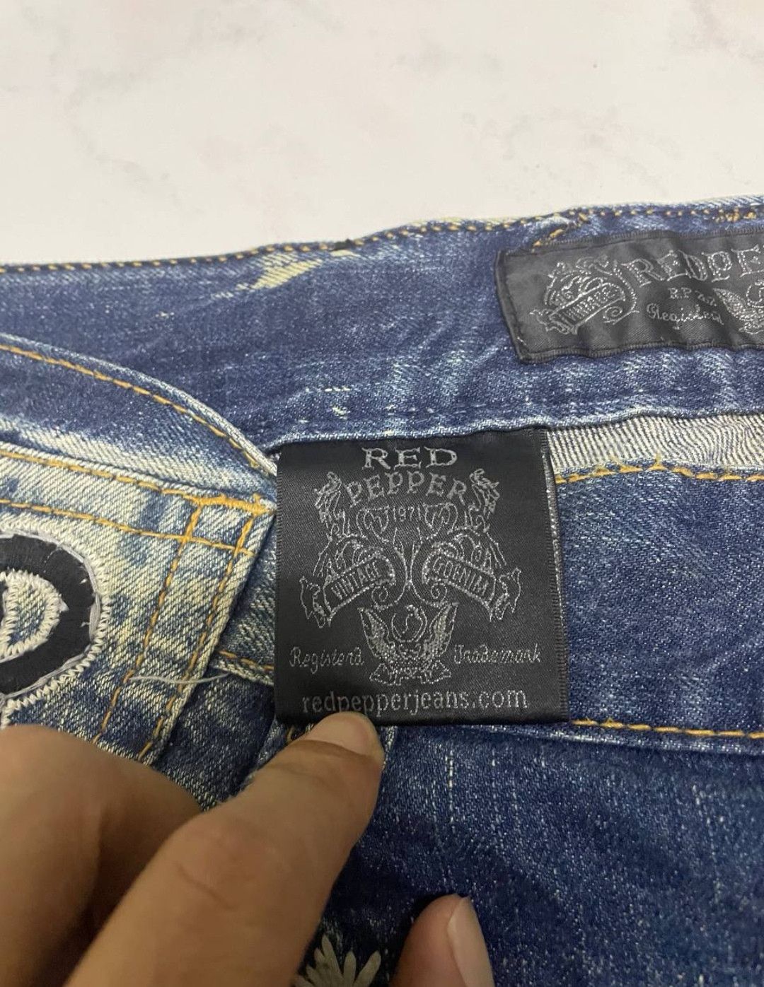 Tornado Mart Red pepper jeans Size US 34 / EU 50 - 8 Thumbnail