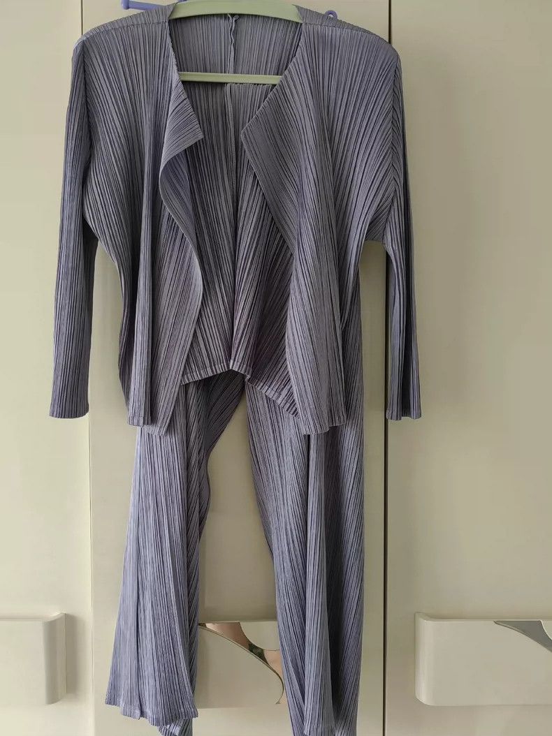 Issey Miyake issey miyake size:3 Grey pleated pants Size 42" / US 20 - 1 Thumbnail