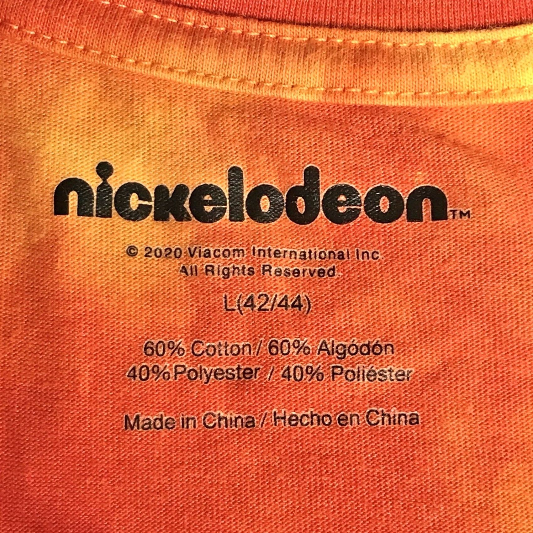 Nickelodeon Nickelodeon Reptar Tie-Dye Long Sleeve T-Shirt L Orange Yellow Unisex Adults Crew Neck 90s Rugrats Graphic Size US L / EU 52-54 / 3 - 2 Thumbnail