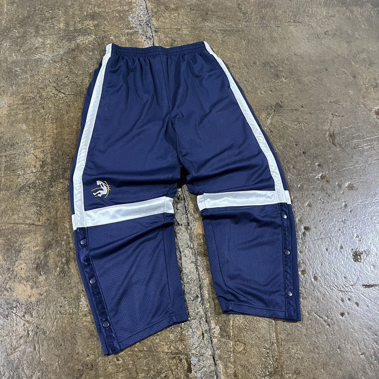 NBA × Nike × Vintage Crazy Vintage Y2K Shaq Breakaway Track Pants Baggy Wide Leg Size US 32 / EU 48 - 3 Thumbnail