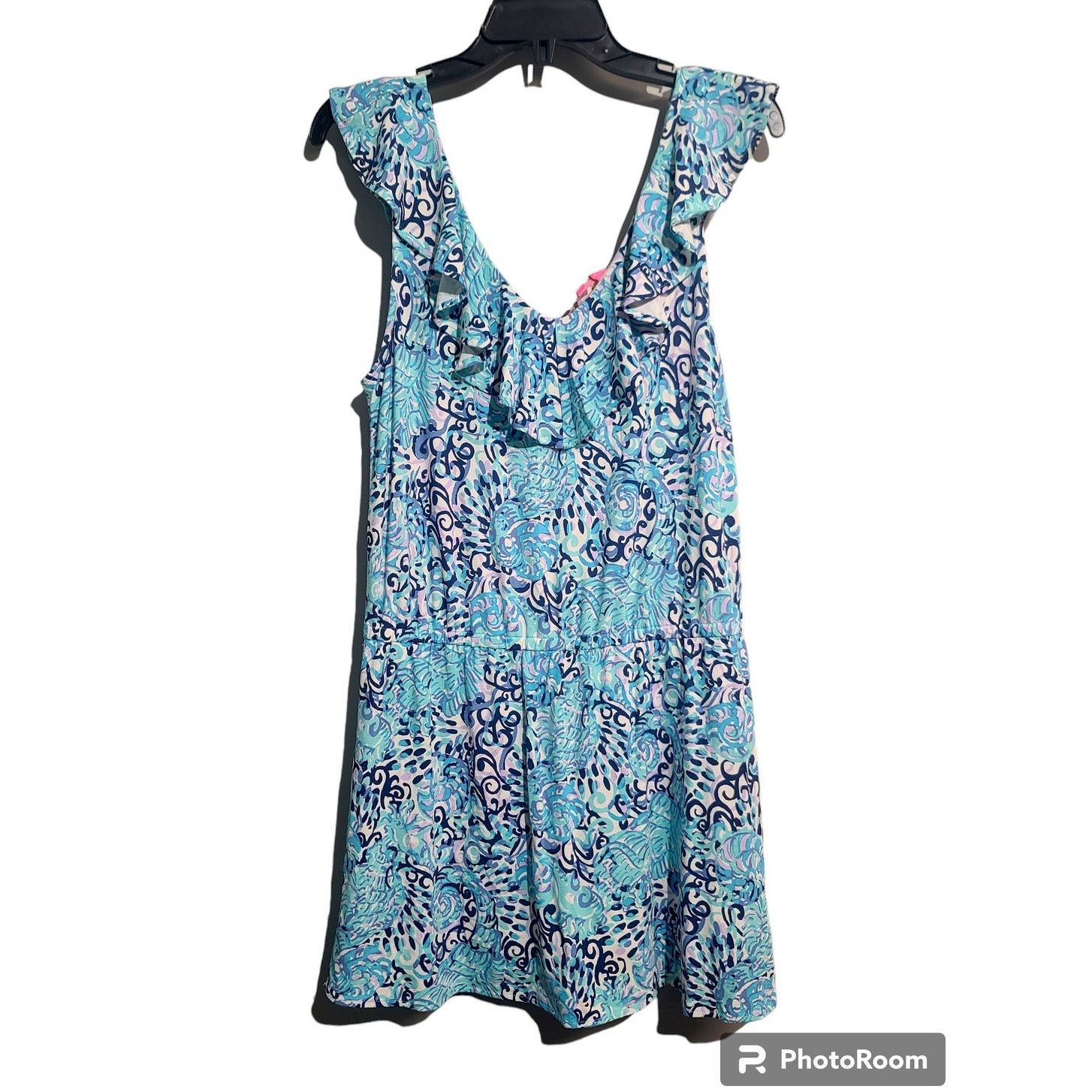 Lilly Pulitzer Lilly Pulitzer Alessa Romper Ruffle Neckline Sleeveless Dres Size 30" / US 8 / IT 44 - 3 Thumbnail