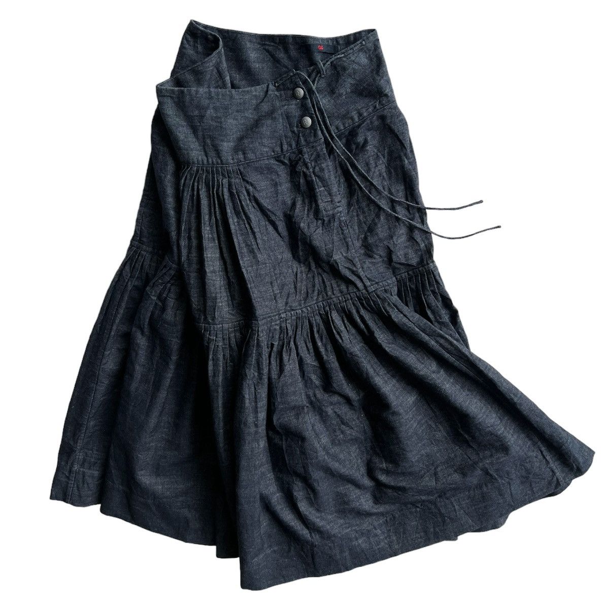 45rpm × Japanese Brand × Kapital 45RPM INDIGO DYED DENIM SKIRT Size 27" / US 4 / IT 40 - 1 Thumbnail