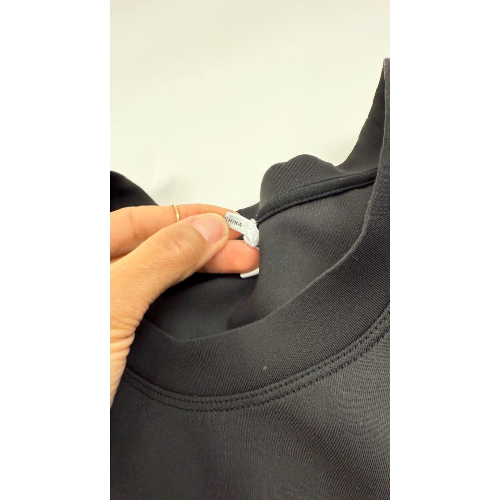 Good American Good American Dress Womens 5 Black Cotton Draped Short Sleeve Tee Shirt Crew Neck Dress Size S / US 4 / IT 40 - 3 Thumbnail