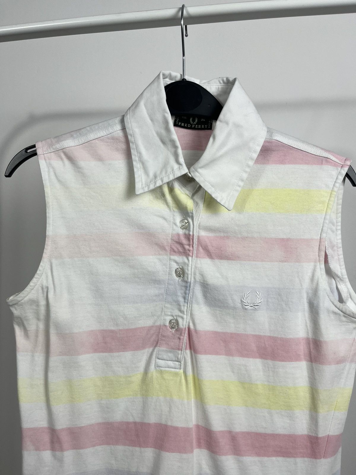 Fred Perry Fred Perry Italy Sleeveless Polo Shirt Striped Women’s M Size M / US 6-8 / IT 42-44 - 3 Thumbnail