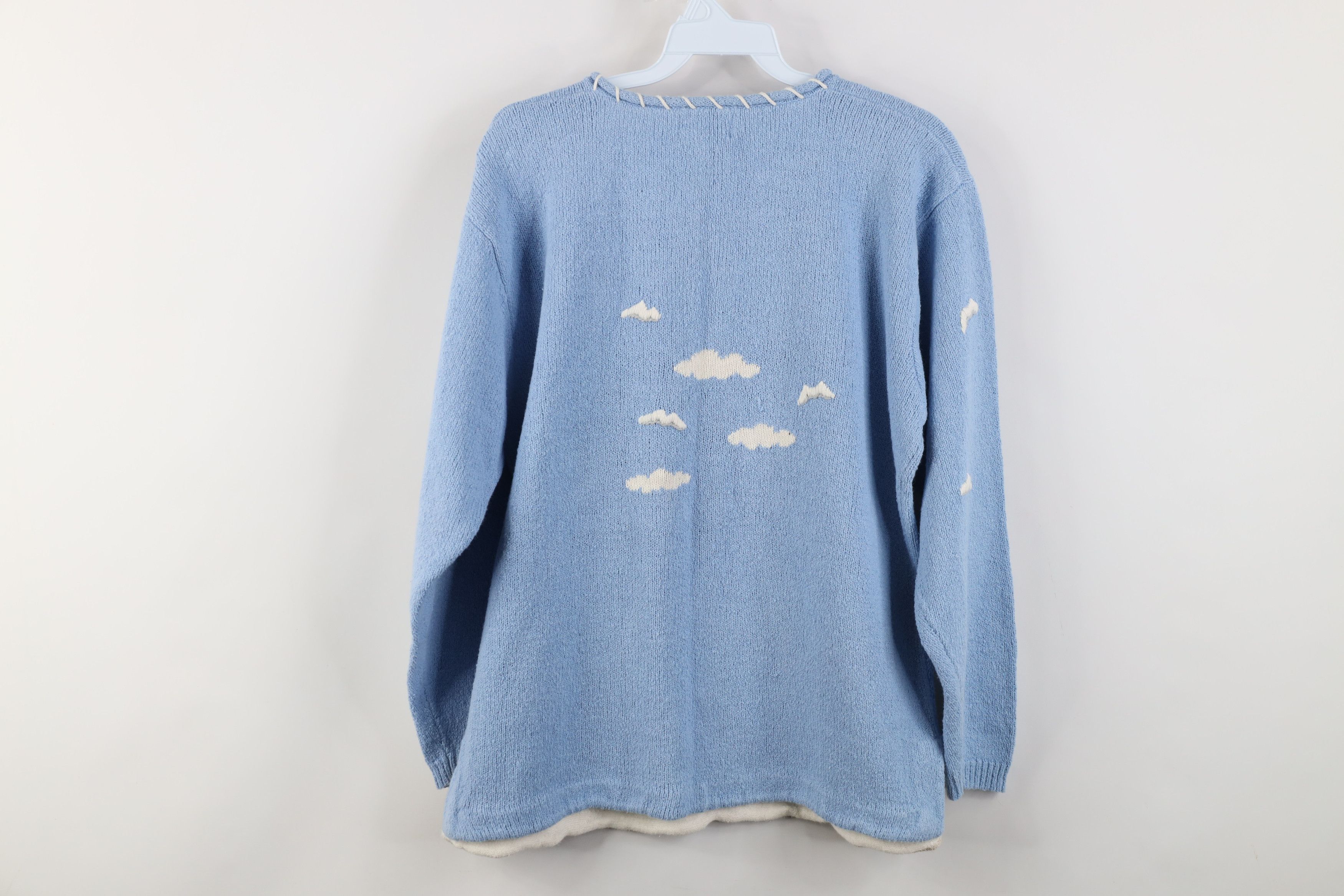 Vintage Vintage 90s Streetwear Knit Beach All Over Print Sweater Size L / US 10 / IT 46 - 13 Thumbnail