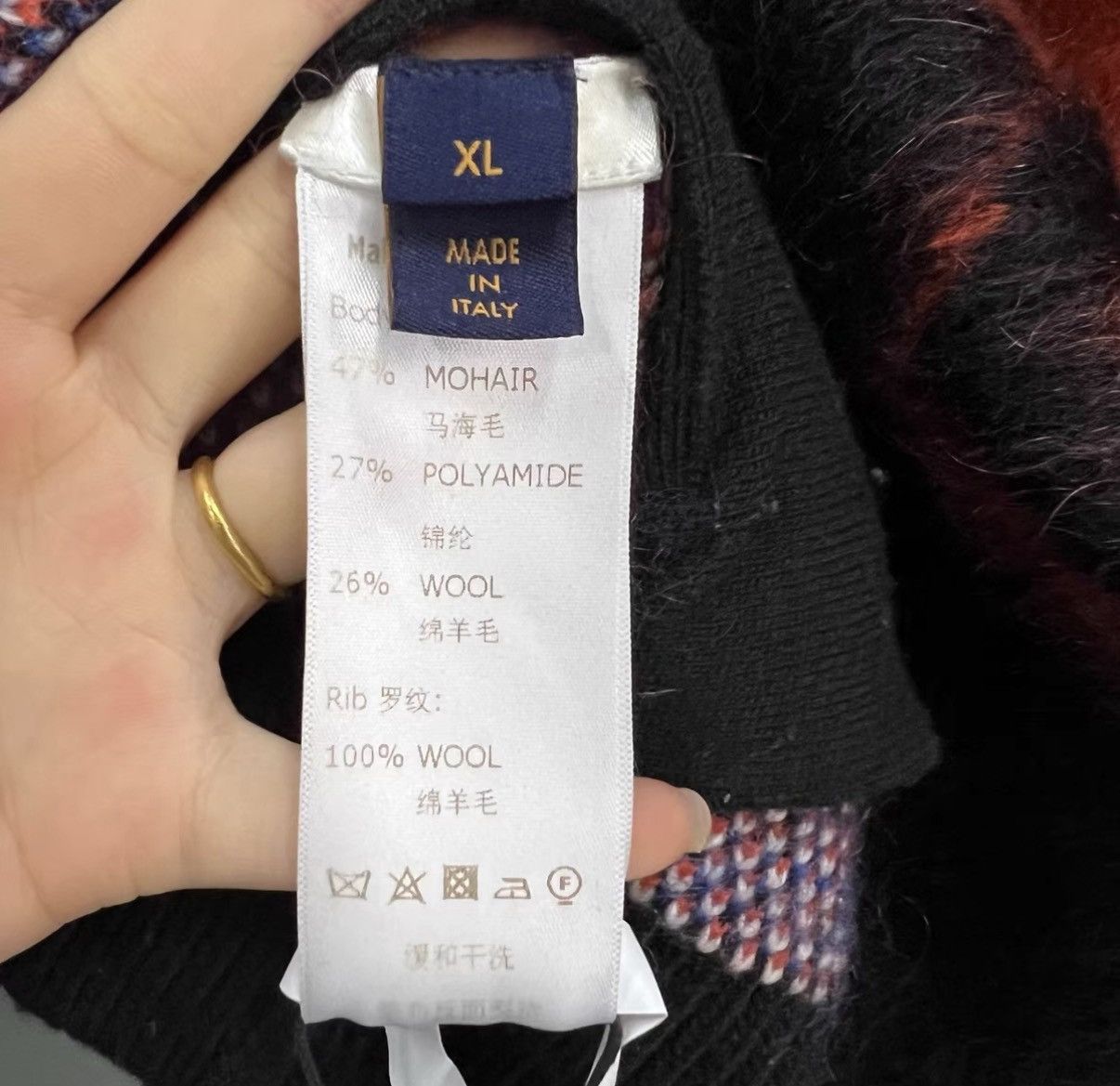Louis Vuitton Louis Vuitton Multicolor Jacquard Cashmere Cardigan J41 Size XL / US 12-14 / IT 48-50 - 5 Thumbnail