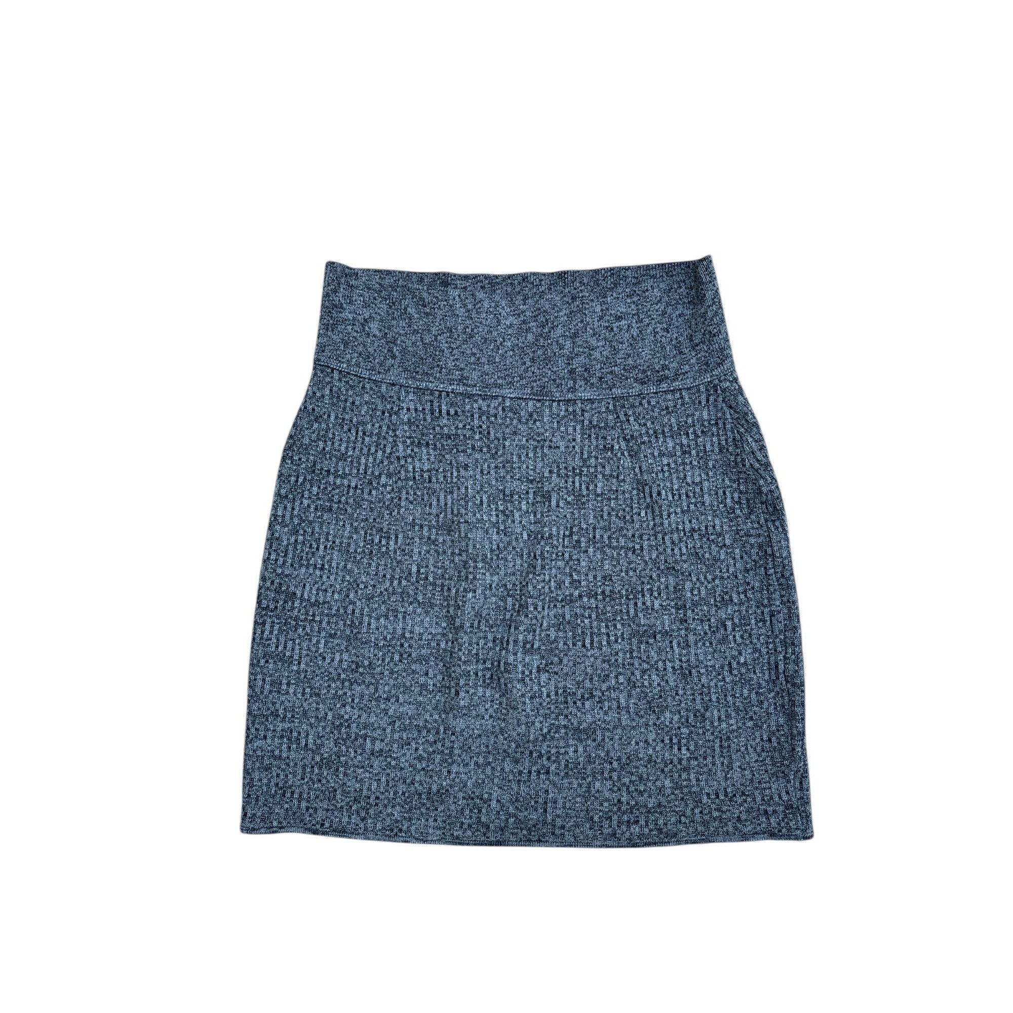 Yves Saint Laurent 1990s Grey Merino Wool Knit Skirt Size 28" / US 6 / IT 42 - 3 Thumbnail