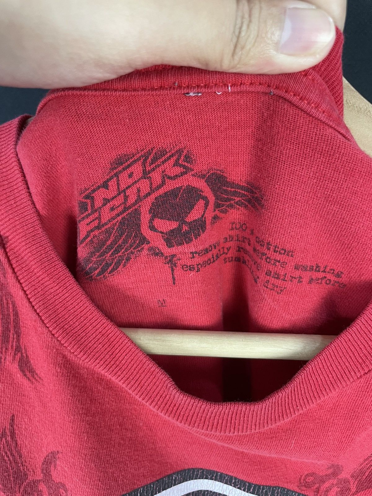 No Fear Vintage No Fear Skull Graphic Red Y2K Double Sided Skater Size US M / EU 48-50 / 2 - 8 Thumbnail