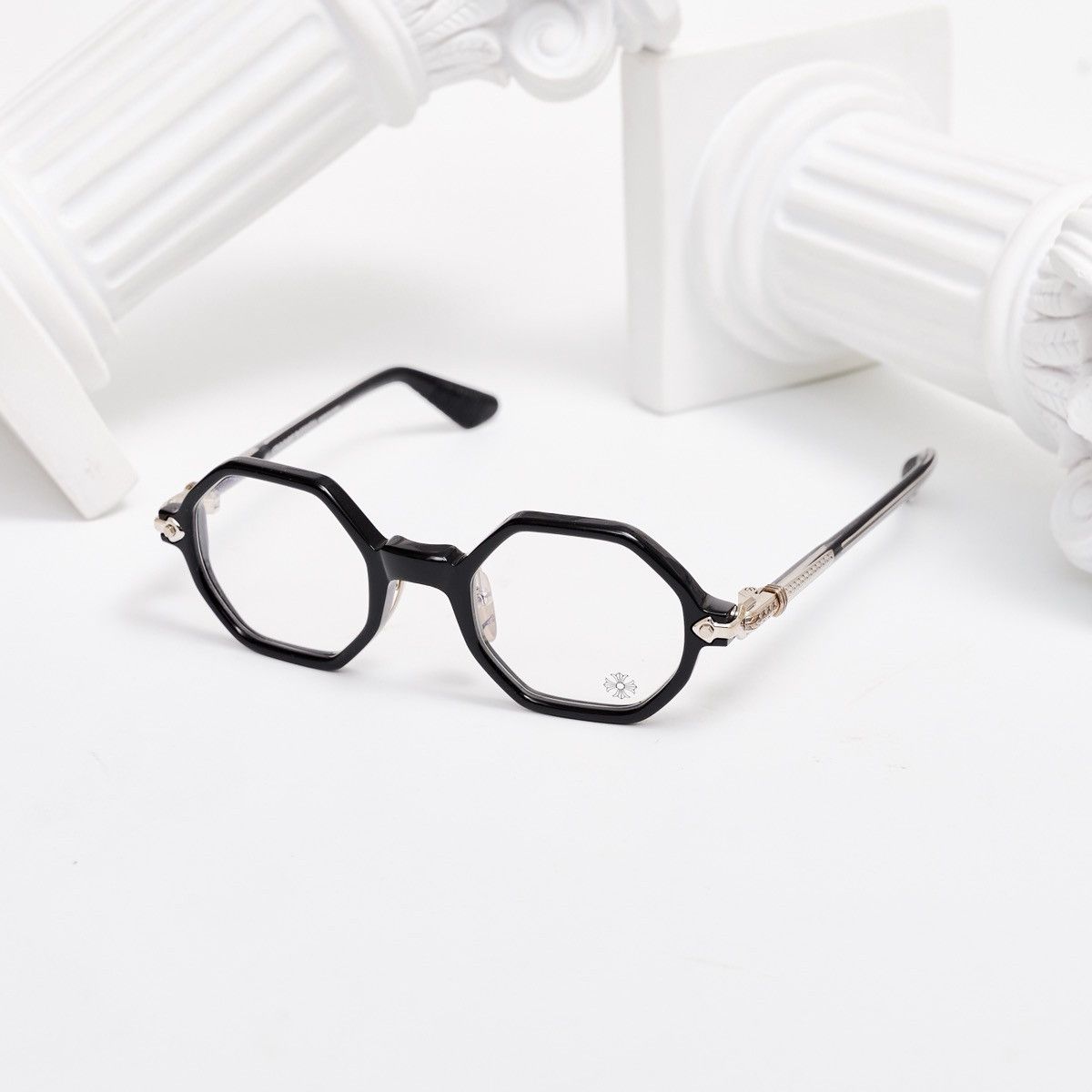 CHROME HEARTS CLITCO-A BLACK GLASSES