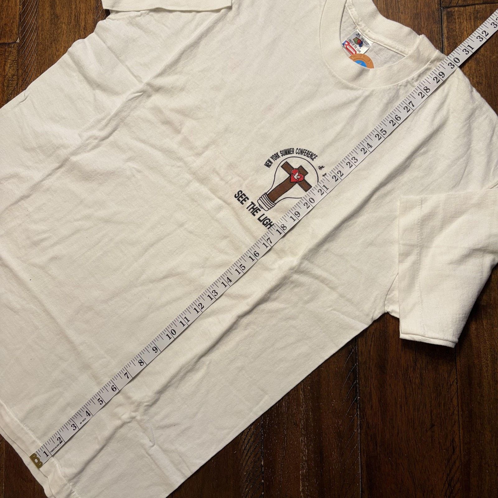 Fruit Of The Loom Vtg Fruit Of The Loom Shirt XL God Can't Do What Christian Size US XL / EU 56 / 4 - 11 Thumbnail