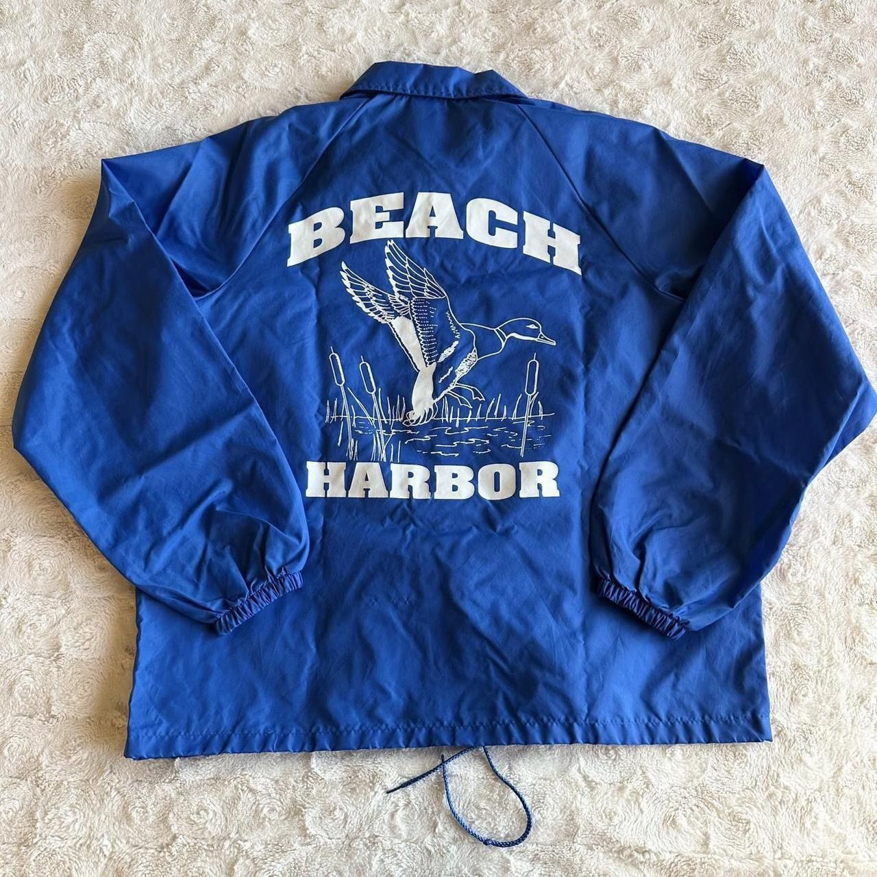 Auburn Sportswear Vintage Beach Harbor Jacket Womens Large Blue Duck Bird 80s Size L / US 10 / IT 46 - 1 Thumbnail