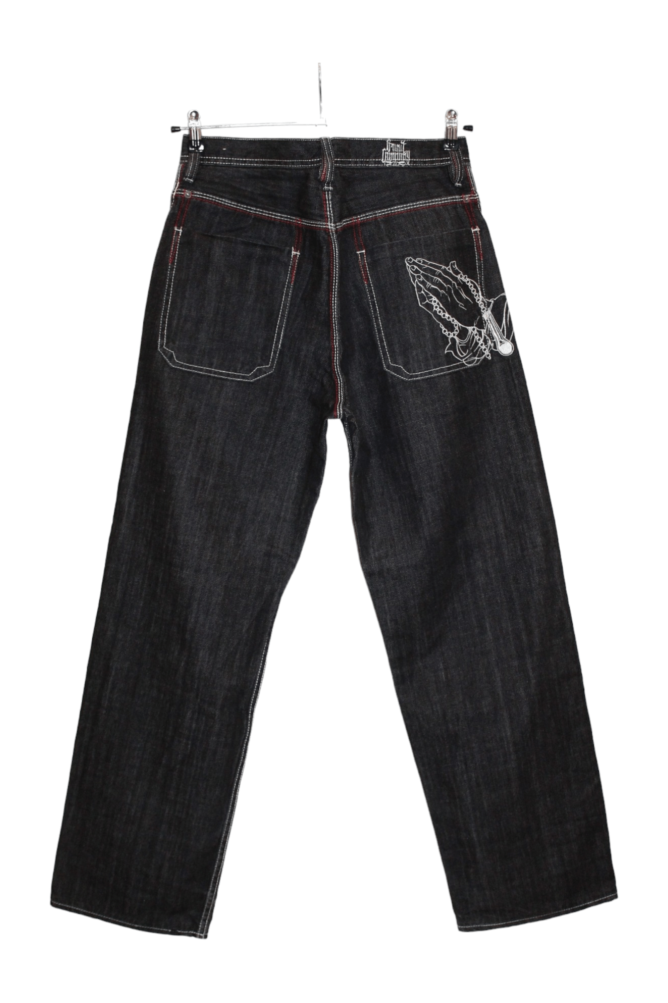 G-Unit 💥VTG💥 G-Unit OG Logo Embroidery Baggy Raw Denim Jeans Size US 32 / EU 48 - 14 Thumbnail