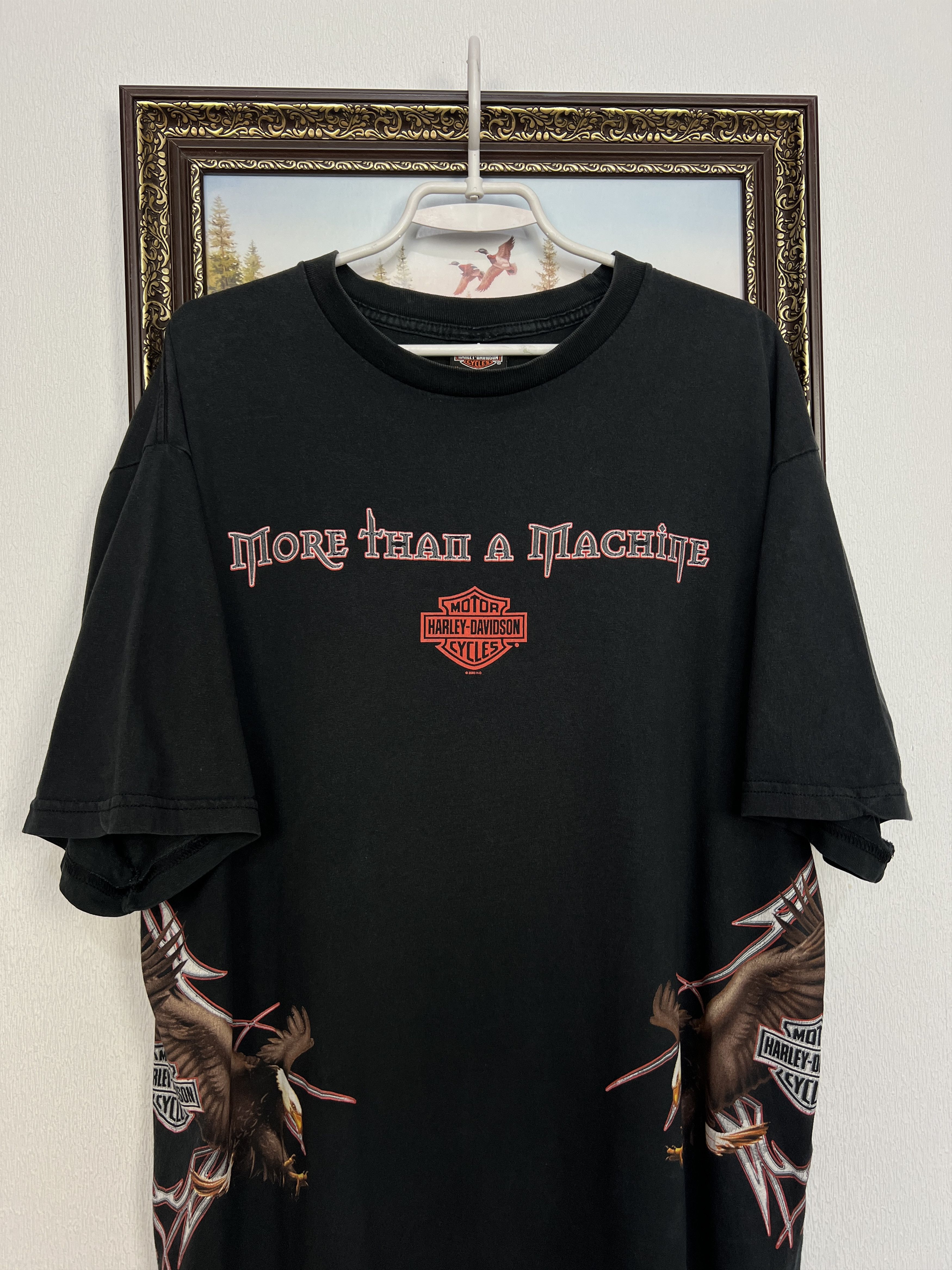Vintage Harley Davidson More than a Machine Eagle Oslo Shirt Jersey Size US XL / EU 56 / 4 - 2 Thumbnail