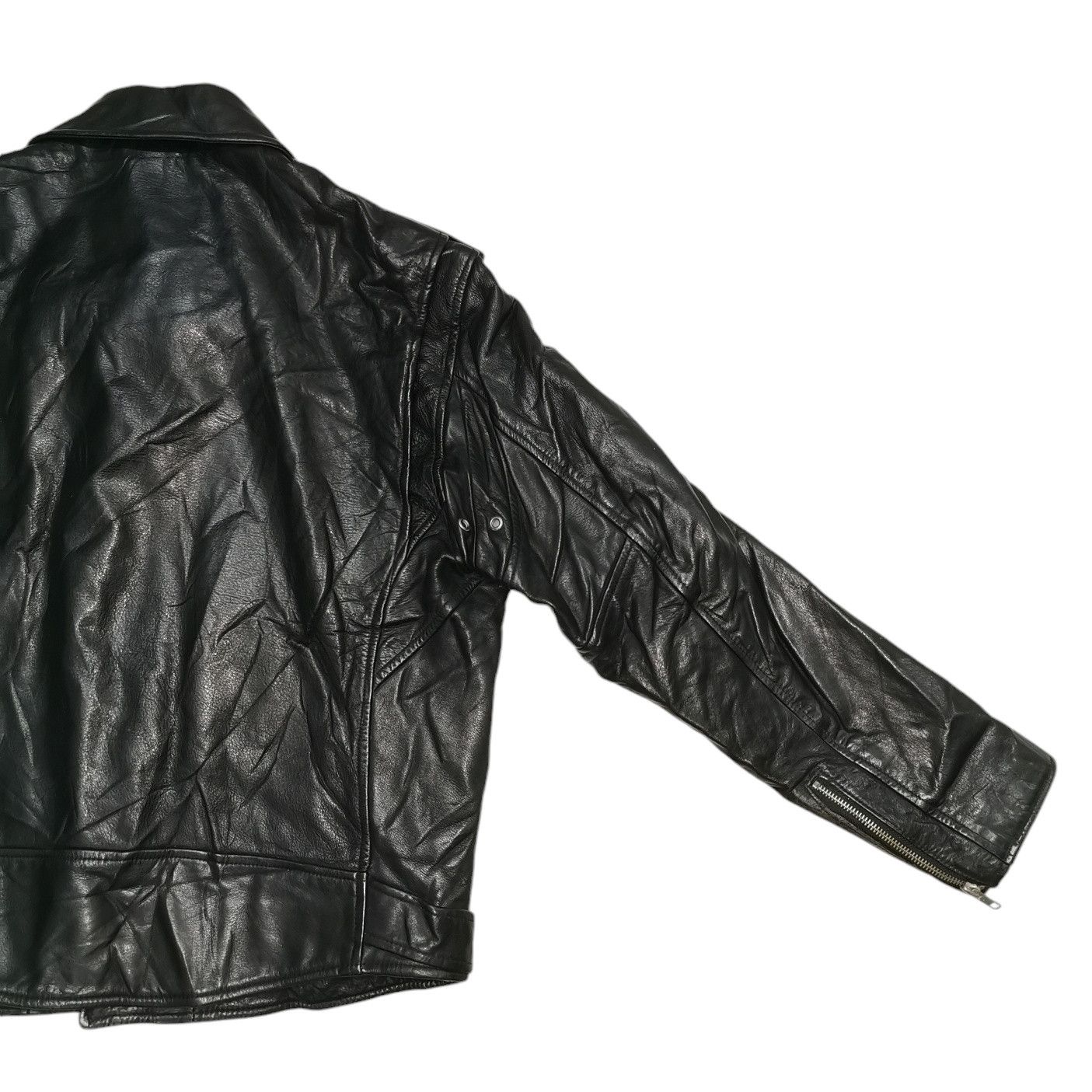 Japanese Brand Time & Tide Double Collar Leather Rider Jacket Size US M / EU 48-50 / 2 - 7 Thumbnail
