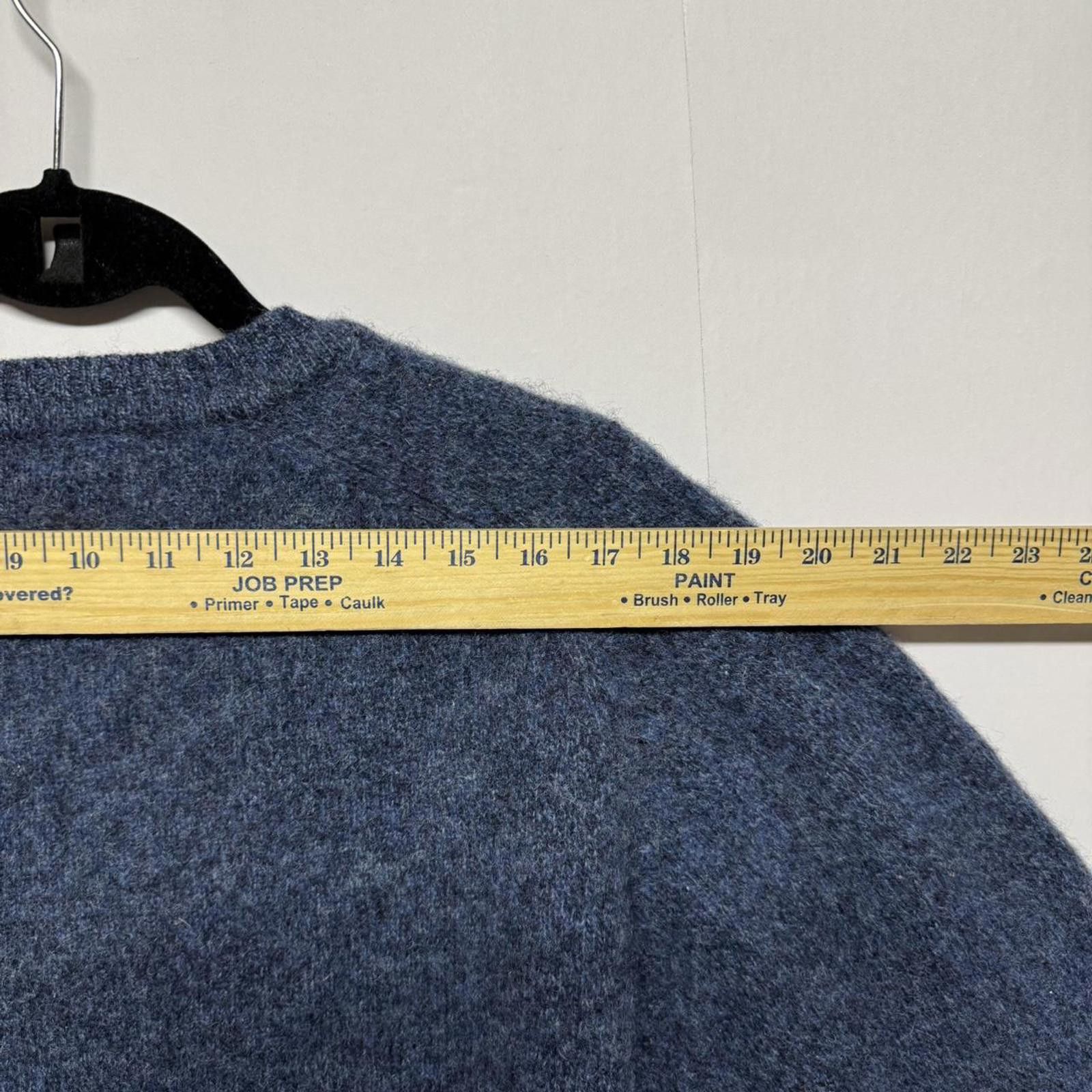 Other Antartex 100% Pure New Wool V-Neck Sweater Blue Men’s Medium Size US M / EU 48-50 / 2 - 5 Thumbnail