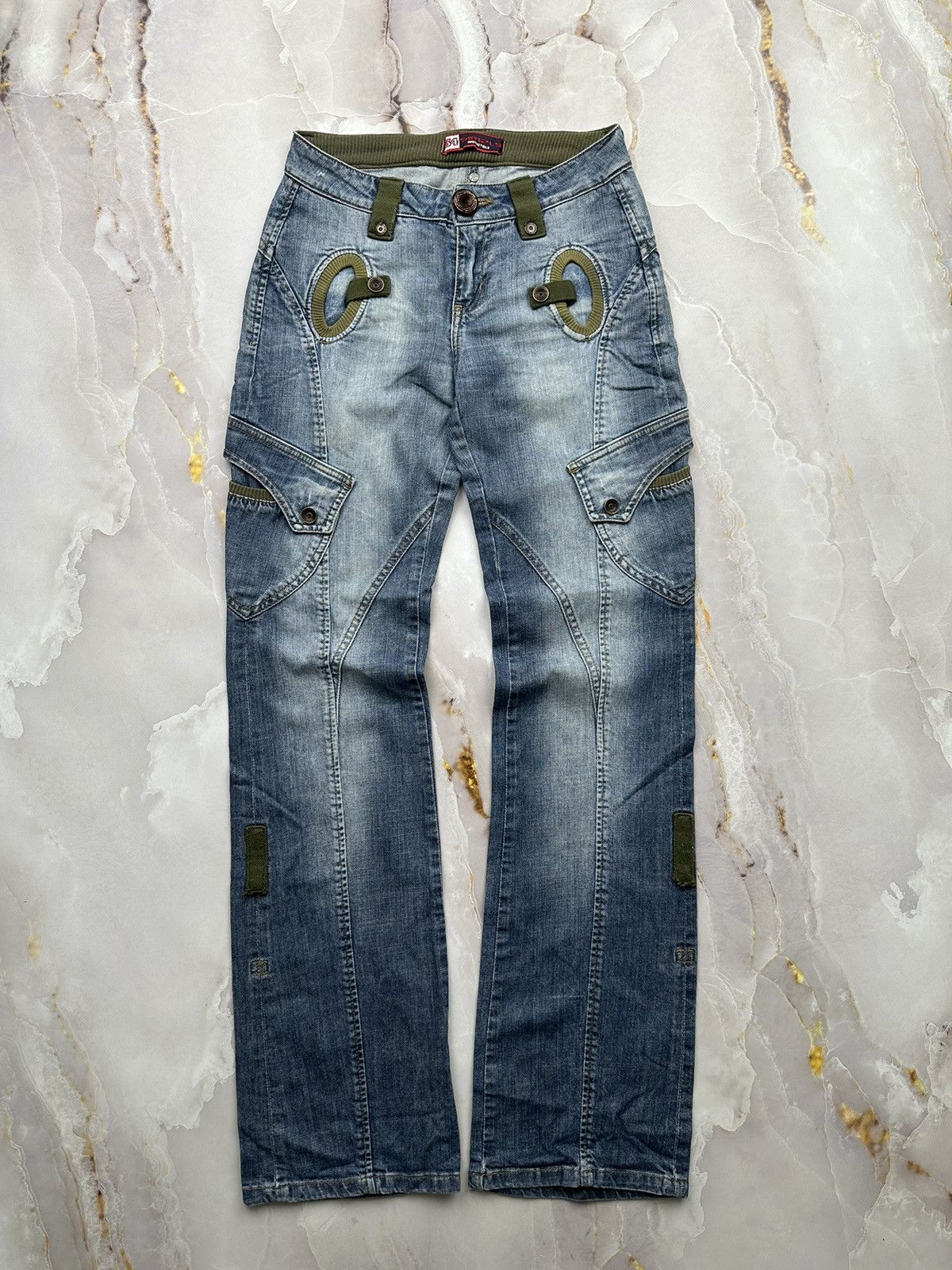 image of Avant Garde x Vintage Multipocket Jeans in Blue, Women's (Size 26)